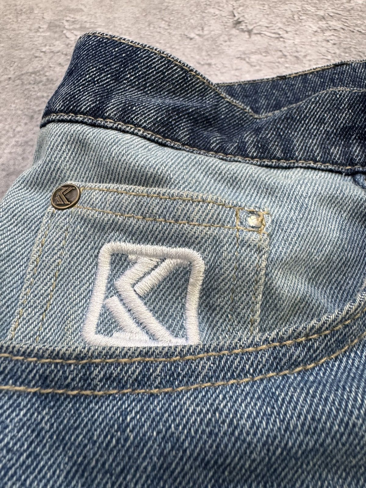 Karl Kani × Vintage KARL KANI JEANS DENIM SHORTS Size US 34 / EU 50 - 7 Thumbnail