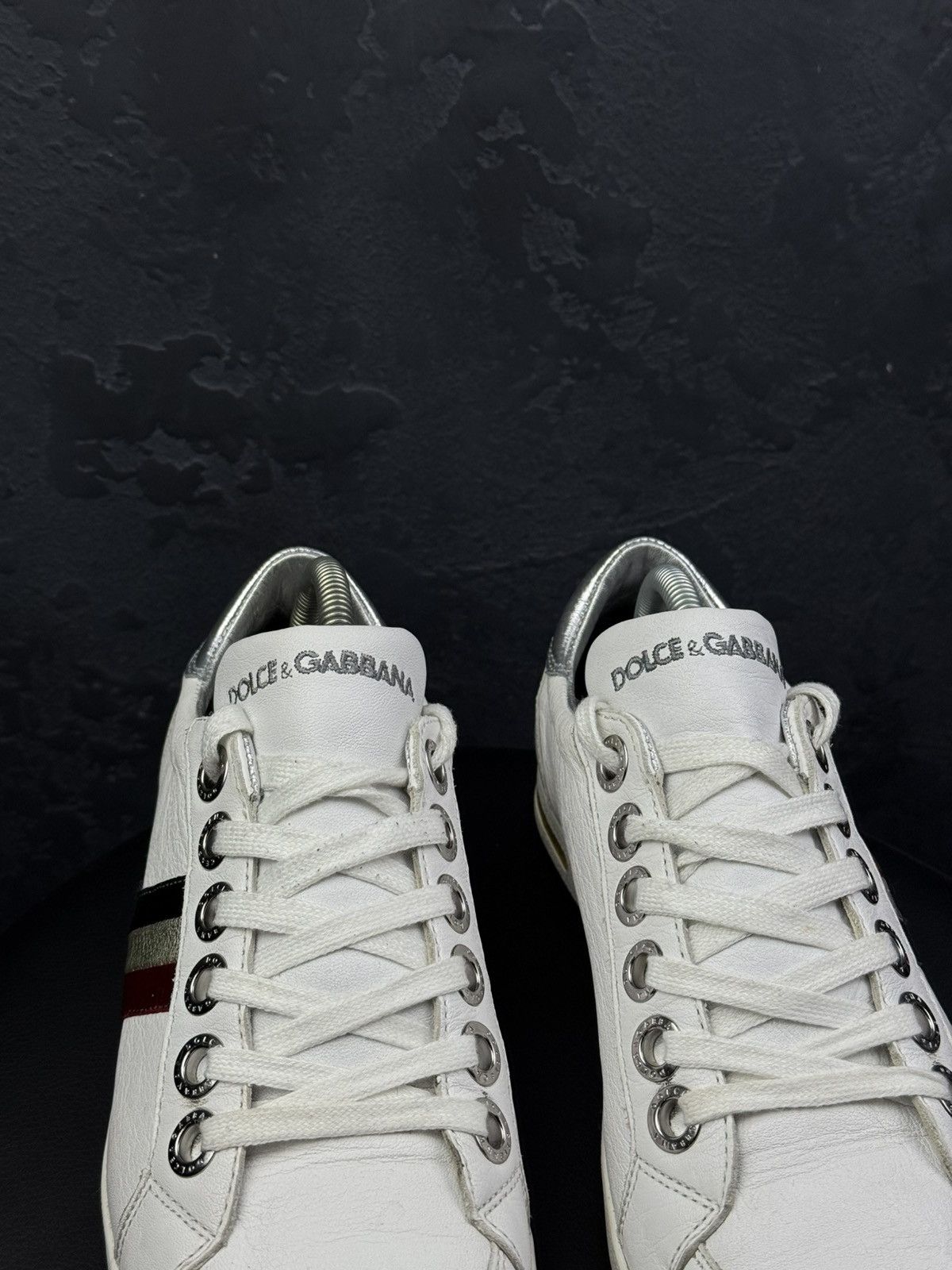 Dolce & Gabbana Dolce & Gabbana Men Leather Low-Top Sneakers Size US 7.5 / EU 40-41 - 7 Thumbnail