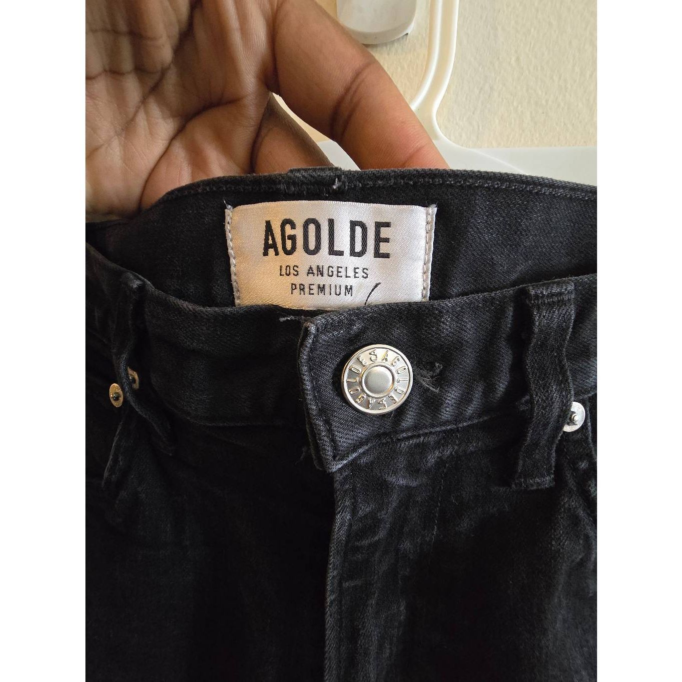 Agolde AGOLDE Feel Good Jeans Women’s Size 30 High Rise Black Organ Size 30" / US 8 / IT 44 - 9 Thumbnail