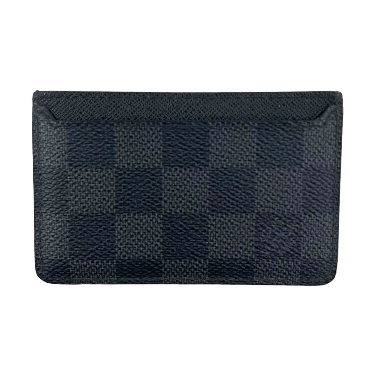 image of Louis Vuitton Damier Graphite Neo Porte Cartes Card Holder in Black, Men's