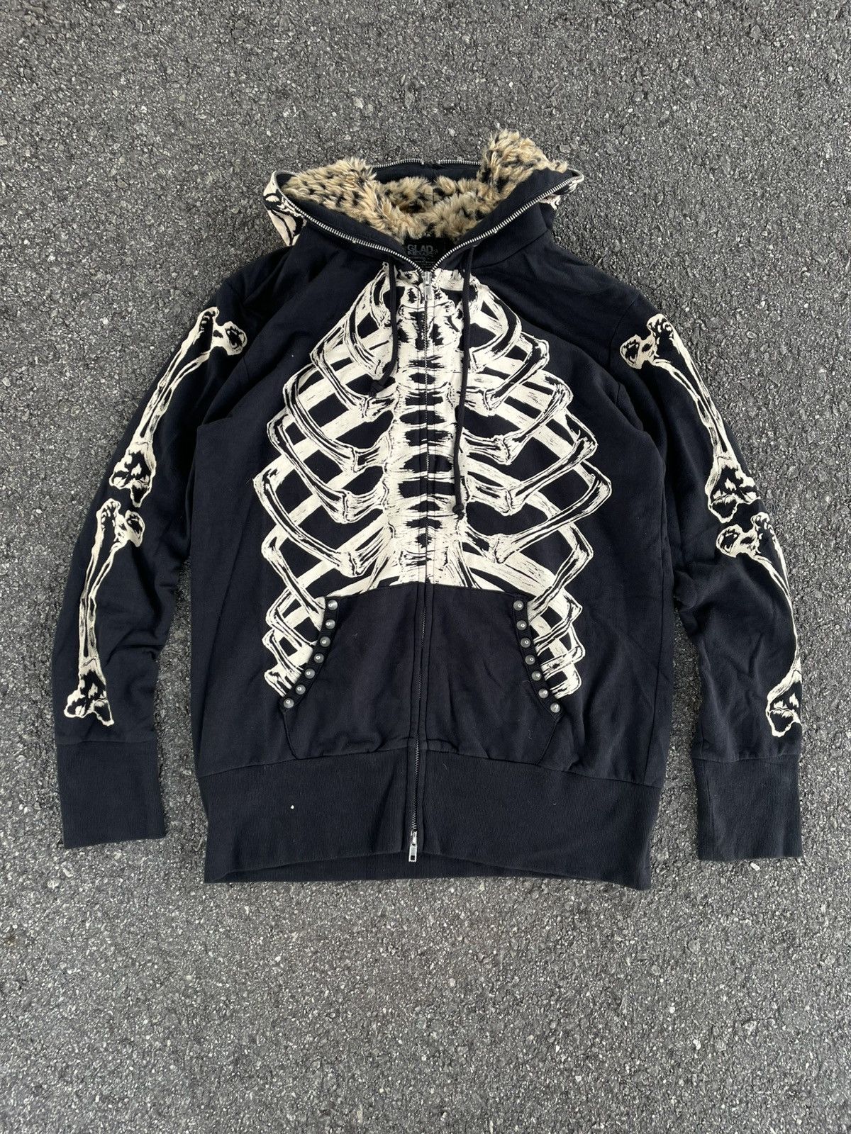 If Six Was Nine Skeleton Full Zipper Hoodies Size M / US 6-8 / IT 42-44 - 1 Thumbnail