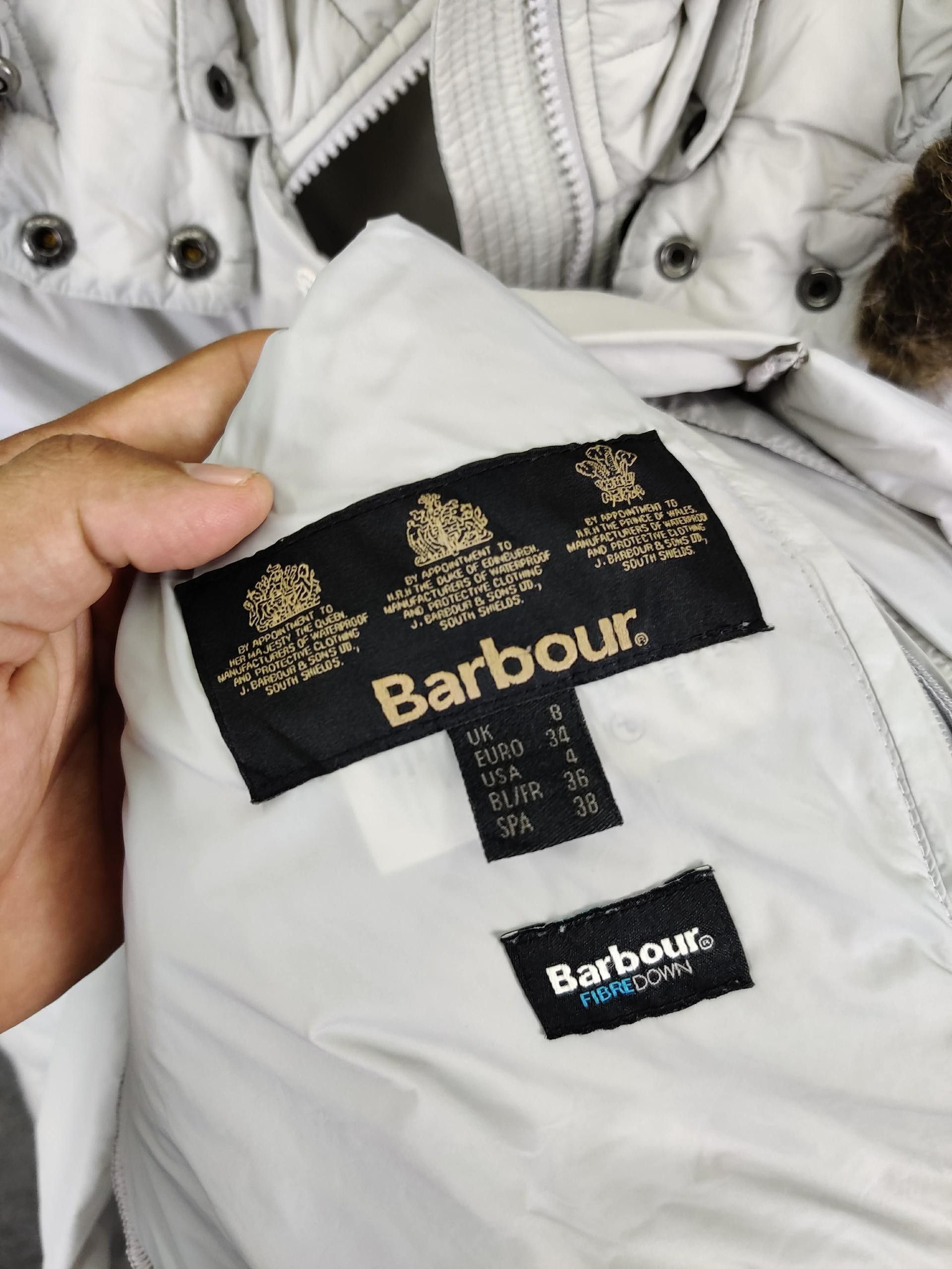 Barbour Vintage Barbour Fibredown Fur Hooded Jacket Size US S / EU 44-46 / 1 - 12 Thumbnail