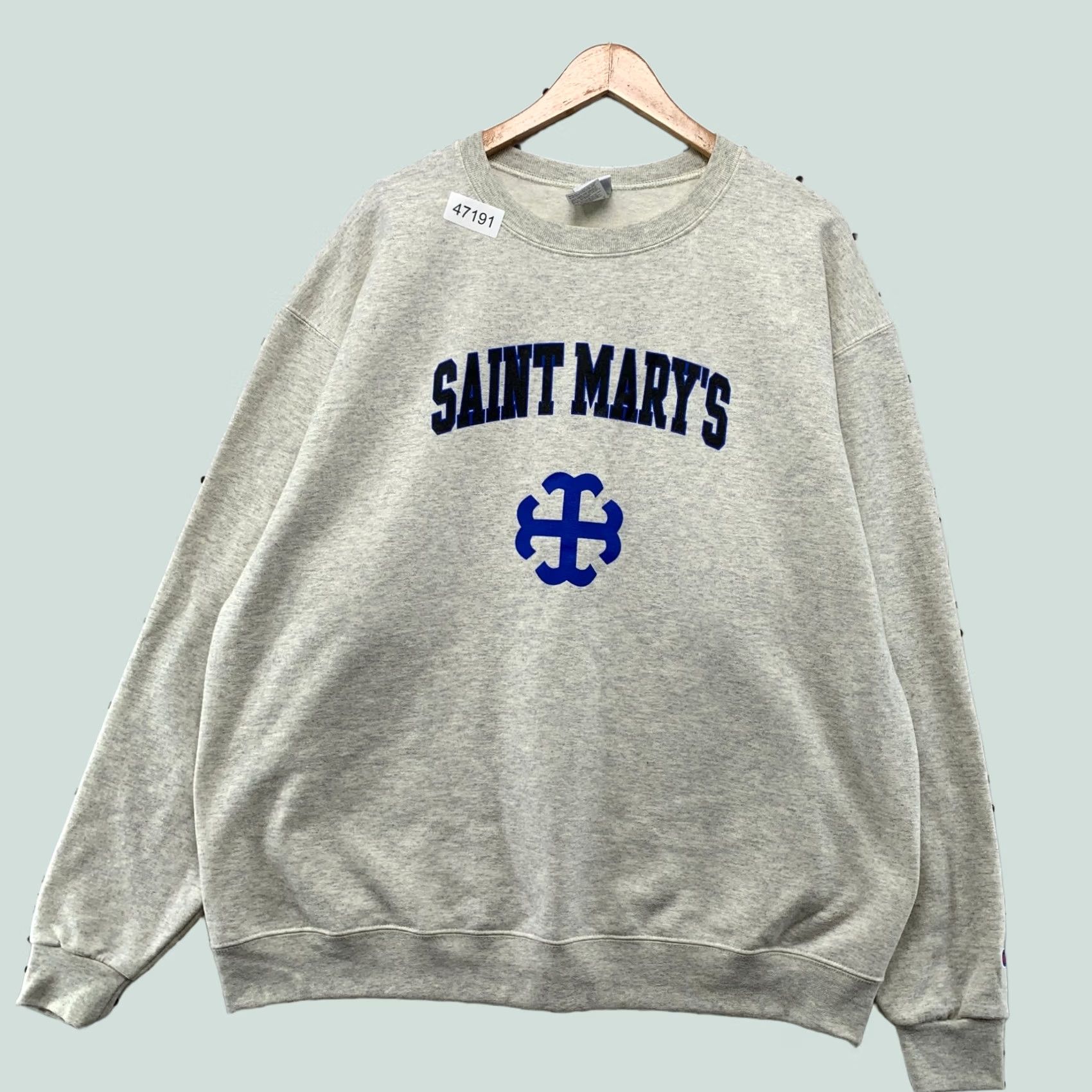 Champion Champion Saint Mary's Sweatshirt Mens XL Gray Fleece Crewneck Pullover Size US XL / EU 56 / 4 - 1 Thumbnail
