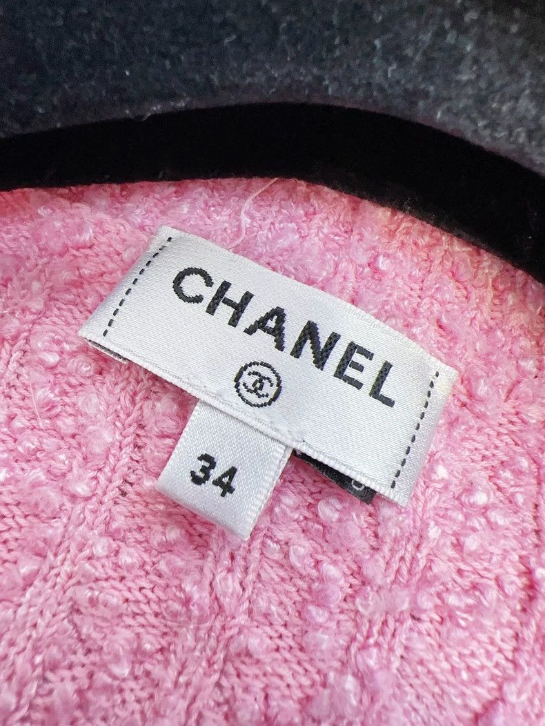 Chanel Chanel 22p early spring cherry blossom pink knitted dress Size XXS / US 00 / IT 34 - 6 Thumbnail