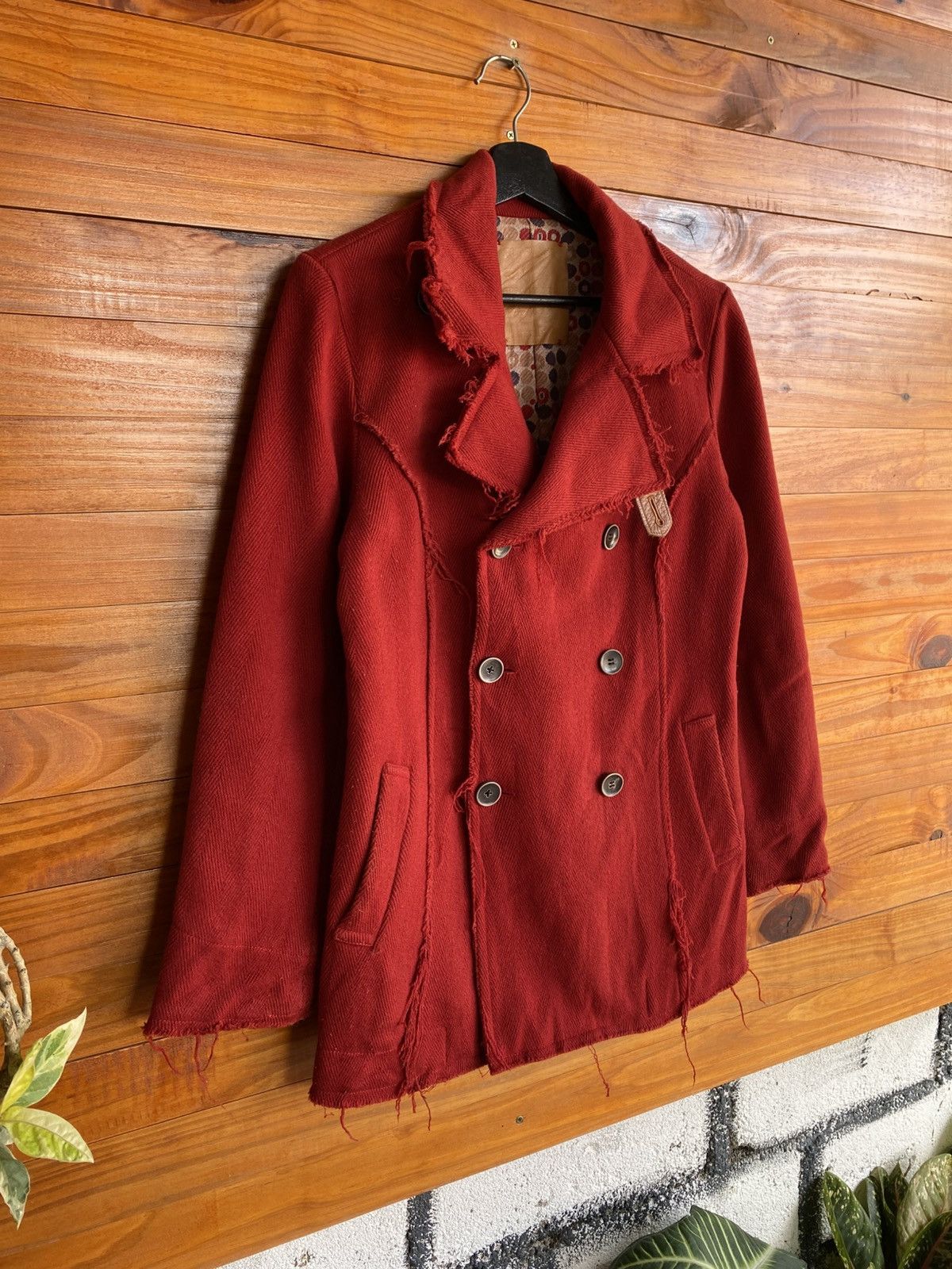 Hysteric Glamour Vintage Glamour Chic Distressed Red Double-Breasted Jacket Size M / US 6-8 / IT 42-44 - 5 Thumbnail