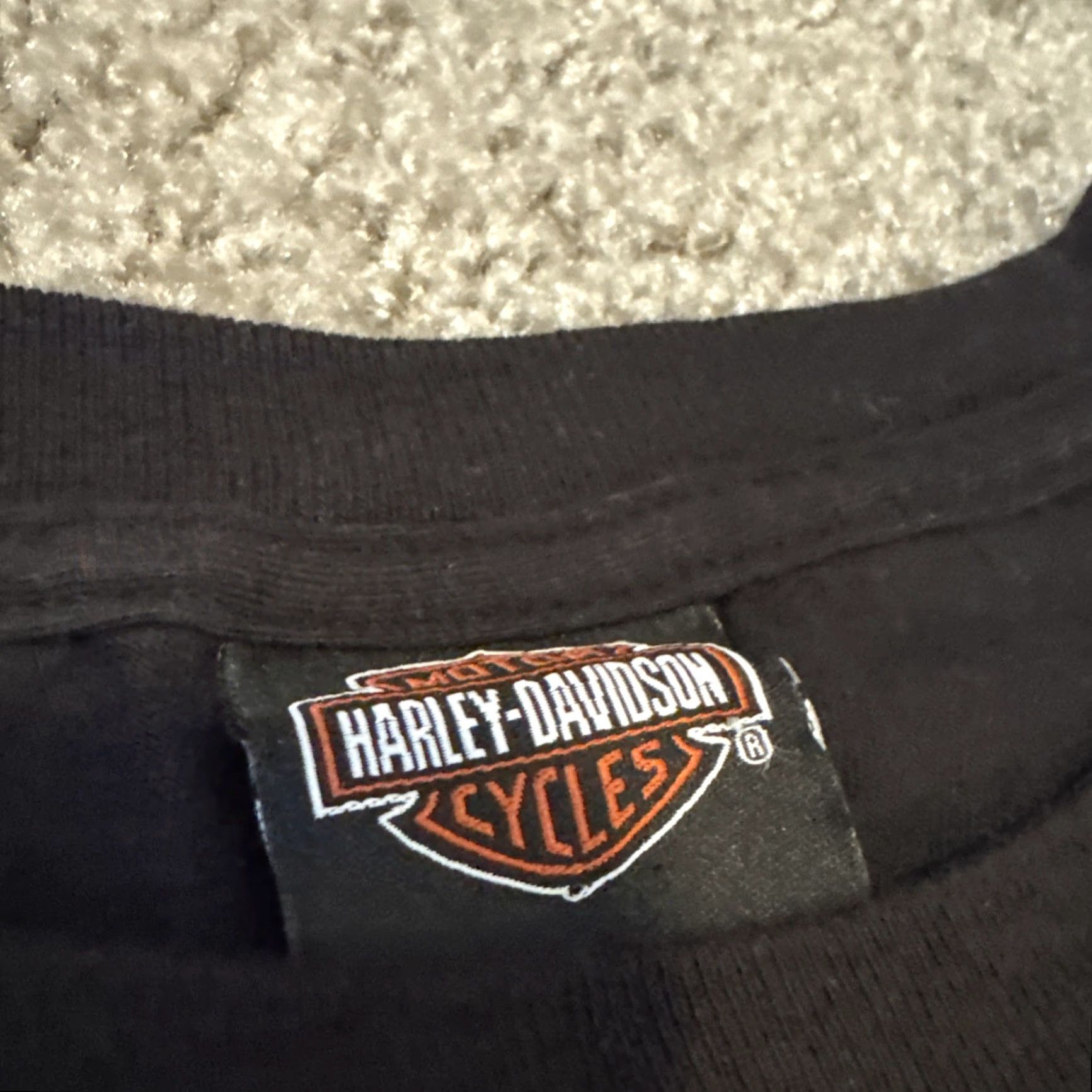 Harley Davidson Harley-Davidson Motorcycles Nashville Guitar Skeleton Biker Black T-Shirt Large Size US L / EU 52-54 / 3 - 4 Thumbnail