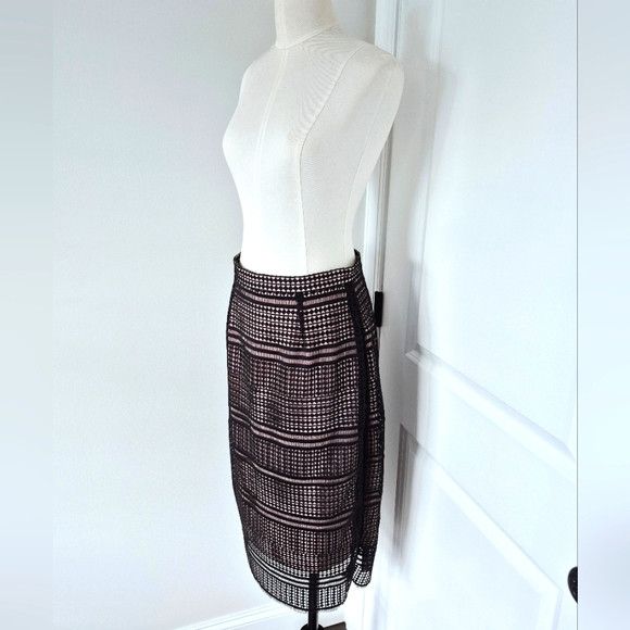 LK Bennett Lace Skirt Party Special Occasion Spring Summer Work Size 30" / US 8 / IT 44 - 6 Thumbnail