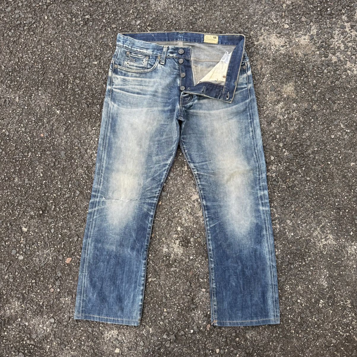 G-Star VINTAGE G STAR ITALY BUTTON FLY FADED JEAN DENIM PANTS Size US 35 - 1 Thumbnail