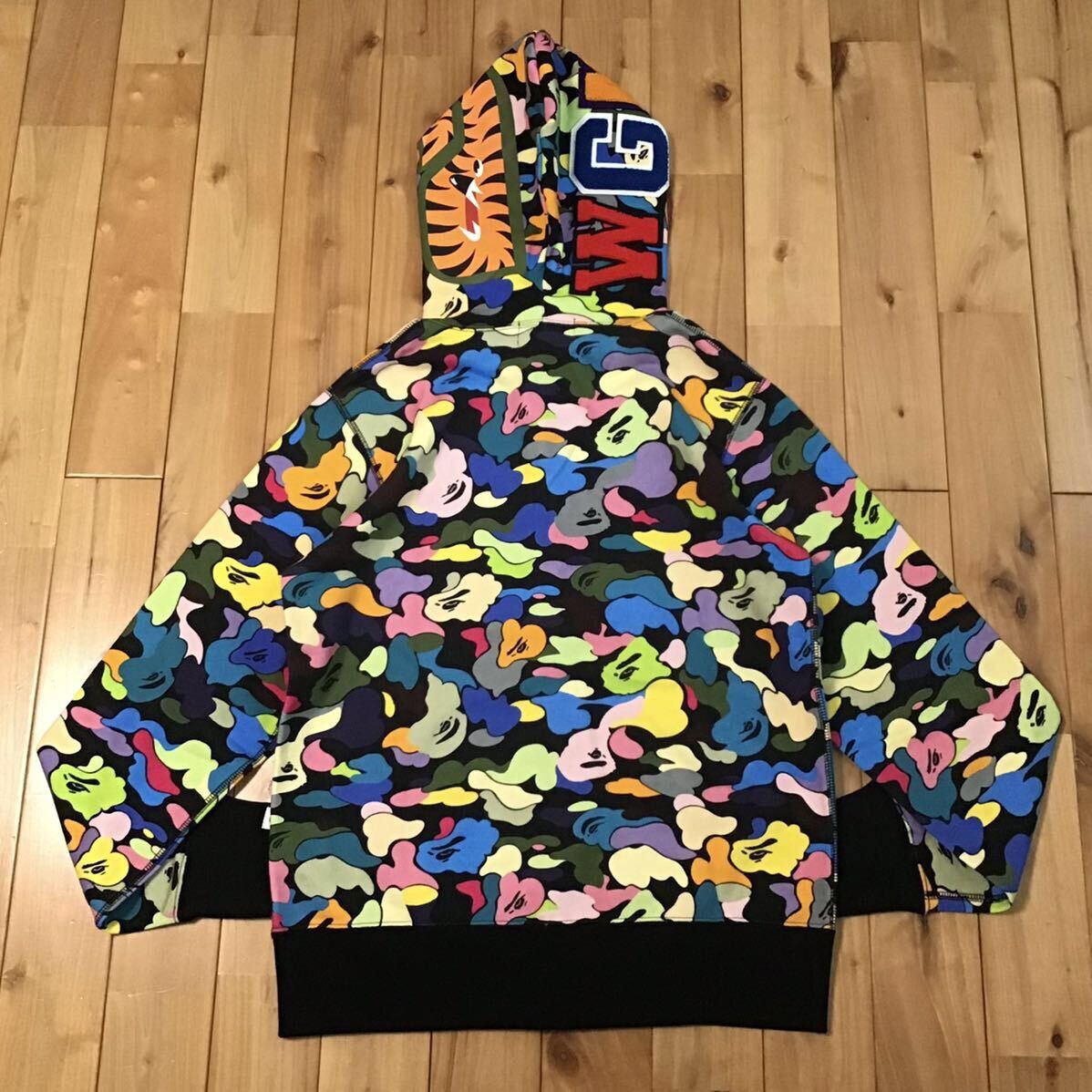 Bape BAPE Multi camo shark full zip hoodie a bathing ape Size US M / EU 48-50 / 2 - 2 Thumbnail