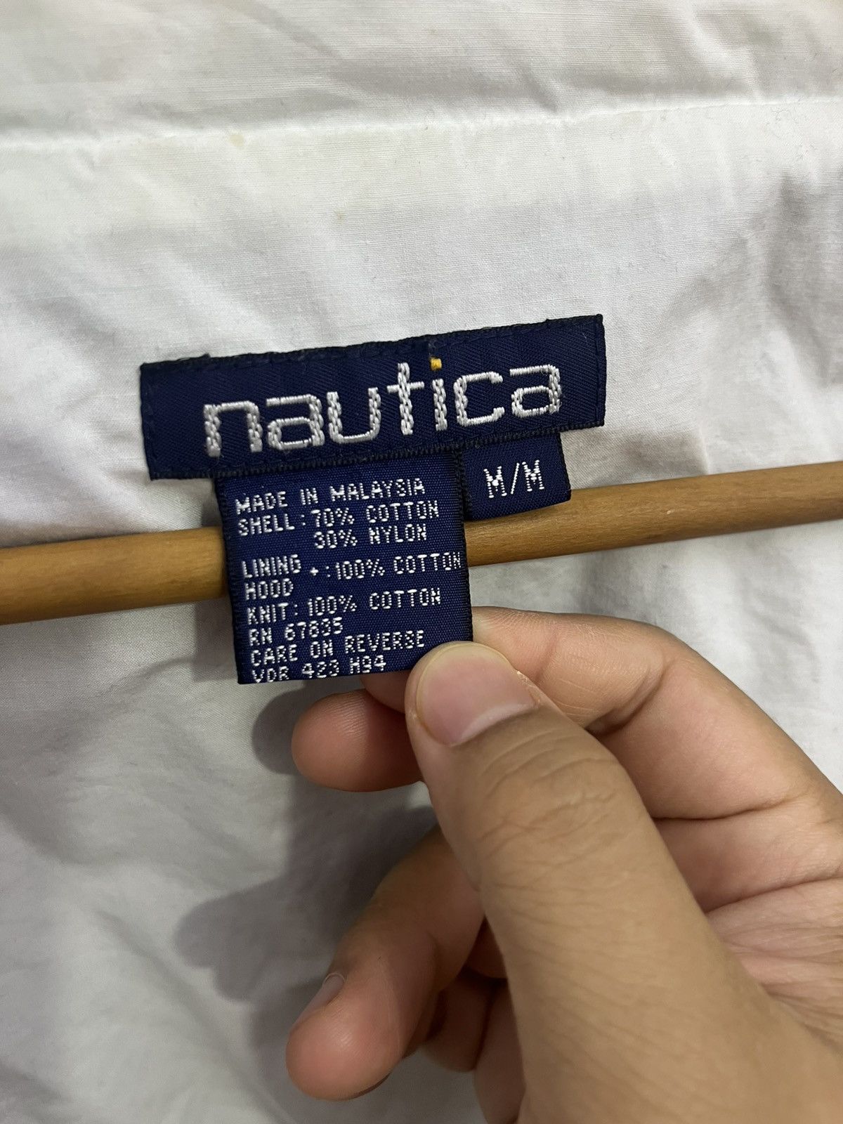 Nautica Vintage Nautica Sailing Spellout Jacket Hidden Hood Size US M / EU 48-50 / 2 - 10 Thumbnail