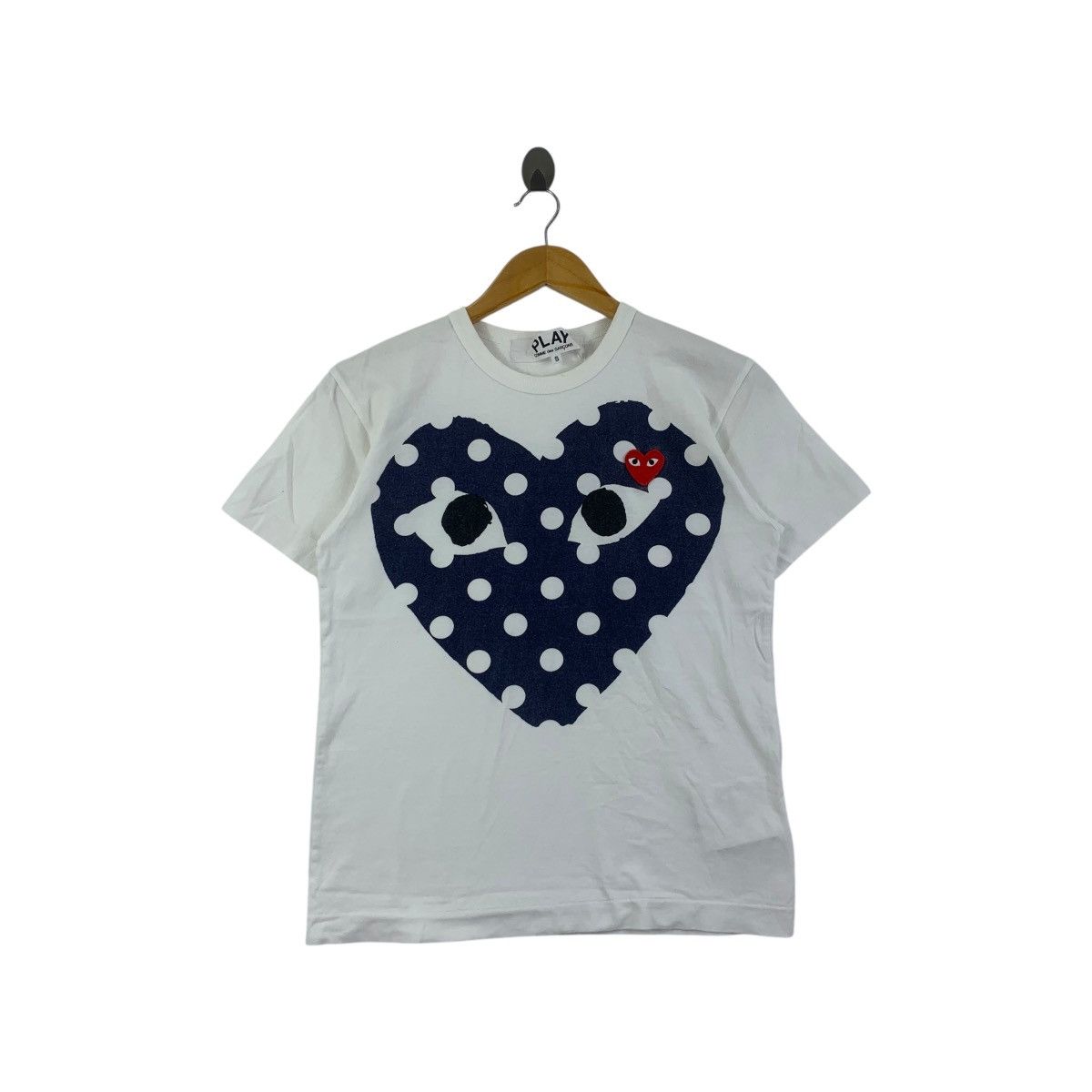COMME DES GARCONS Play Polka Dot Love Tee Shirt