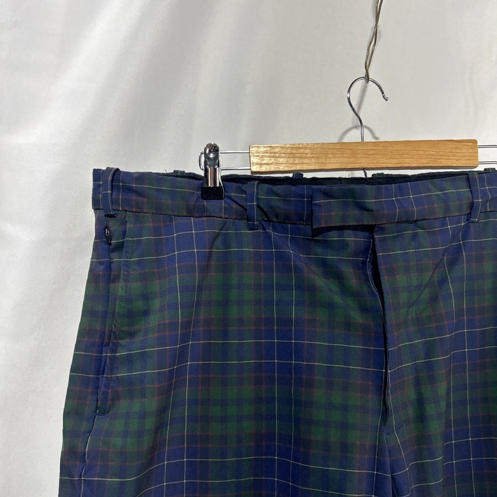 Ralph Lauren Ralph Lauren RLX Shorts Mens 40 Blue Green Tailored Fit Plaid Stretch Golf Chino Size US 40 / EU 56 - 2 Thumbnail