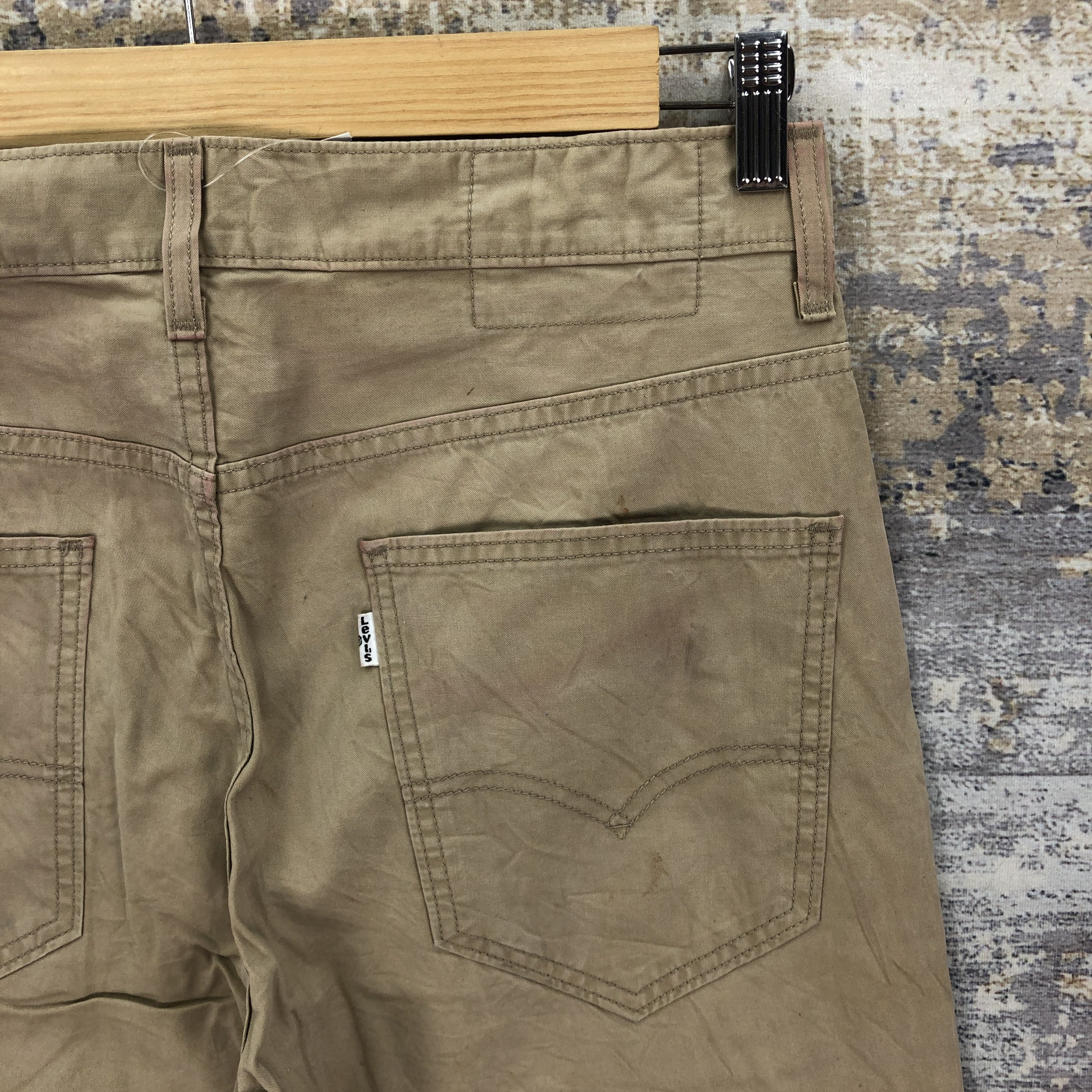 Levi's Vintage Y2K Levis 511 Jeans Beige Levi's Slim Skinny Denim Size US 32 / EU 48 - 5 Thumbnail