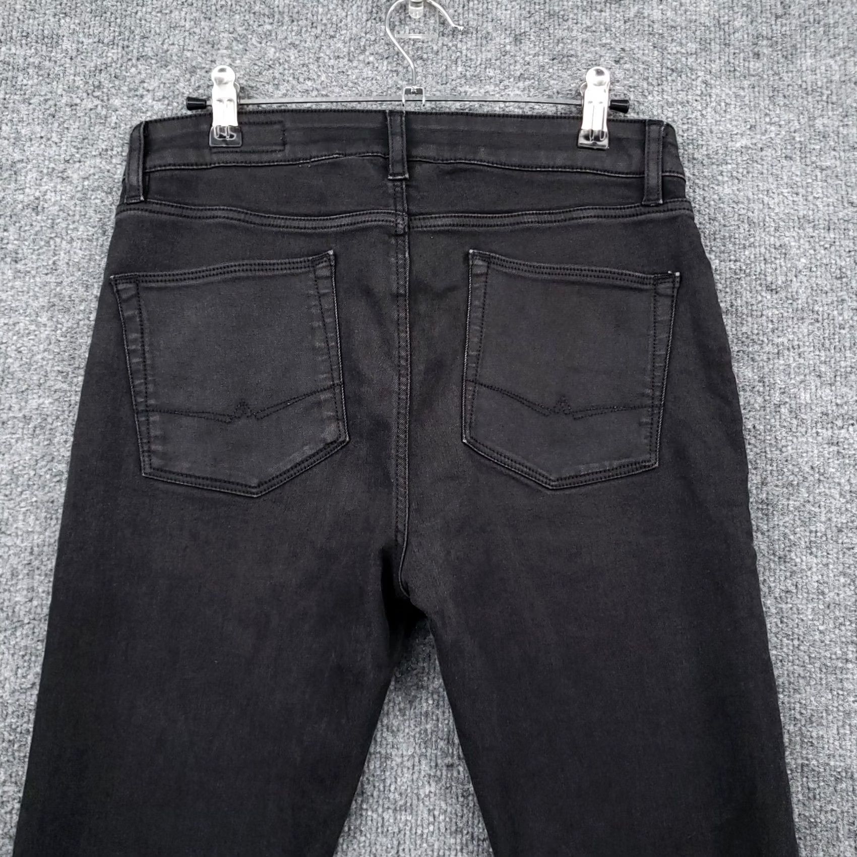 Asos ASOS Jeans Womens 30x32 Mid-Rise Skinny 5-Pocket Dark Wash Black Denim Size 30" / US 8 / IT 44 - 7 Thumbnail