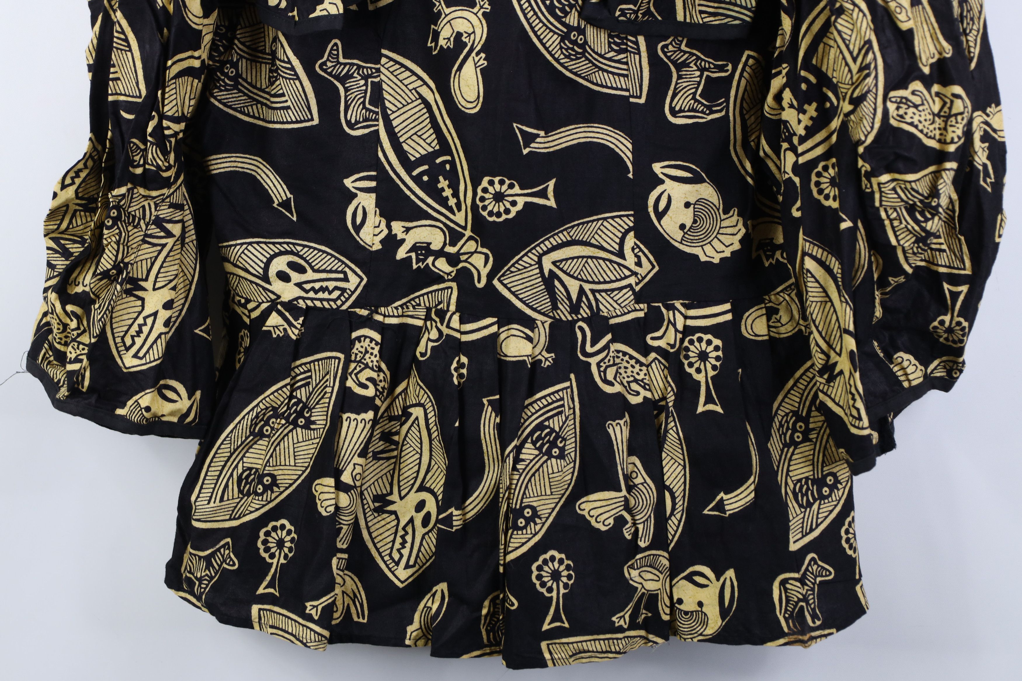 Vintage Vintage 70s Streetwear Art Frilled Blouse Shirt Top USA Size L / US 10 / IT 46 - 3 Thumbnail