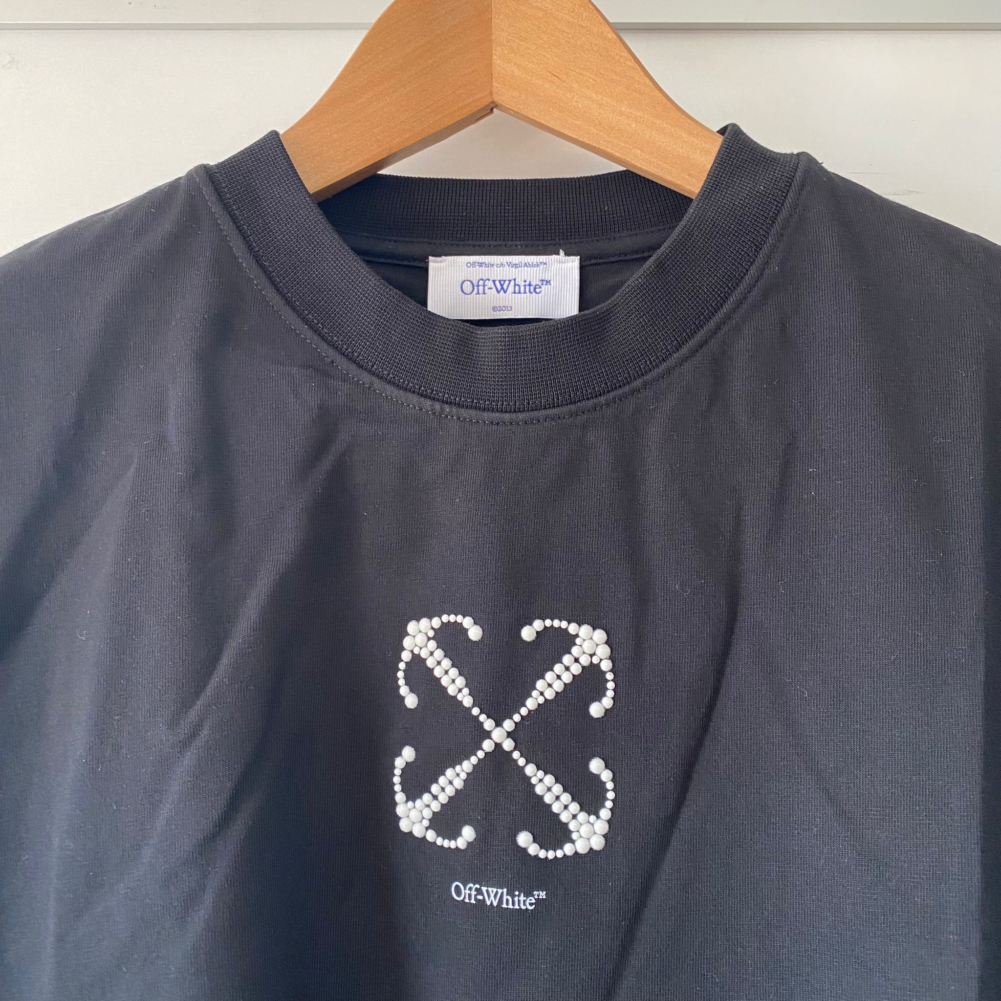 Off-White Double Layer Black Embellished Arrows Long Sleeve T-Shirt Size US M / EU 48-50 / 2 - 6 Thumbnail