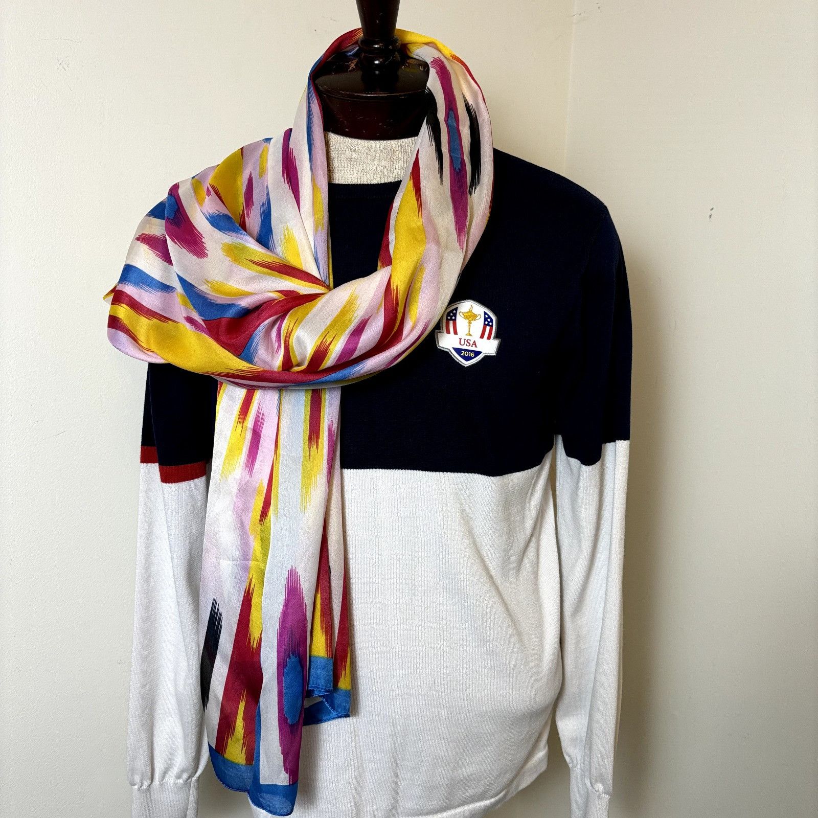 Other Pure Silk Women's Wrap Scarf Shawl Accessory 26.5" x 70" Mul Size ONE SIZE - 3 Thumbnail
