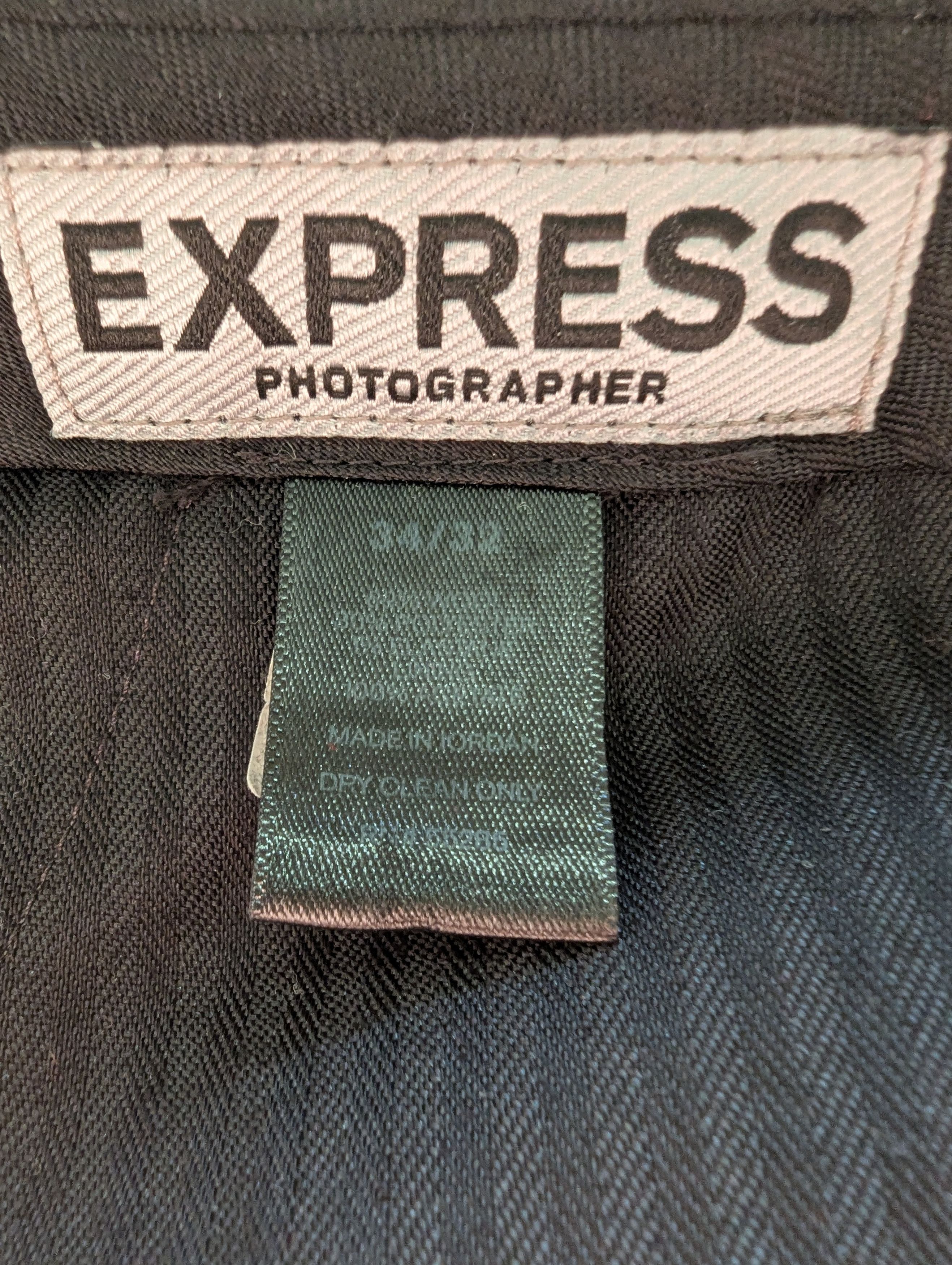 Express Black and Grey Glenplaid Suit - Express Size 40L - 3 Thumbnail