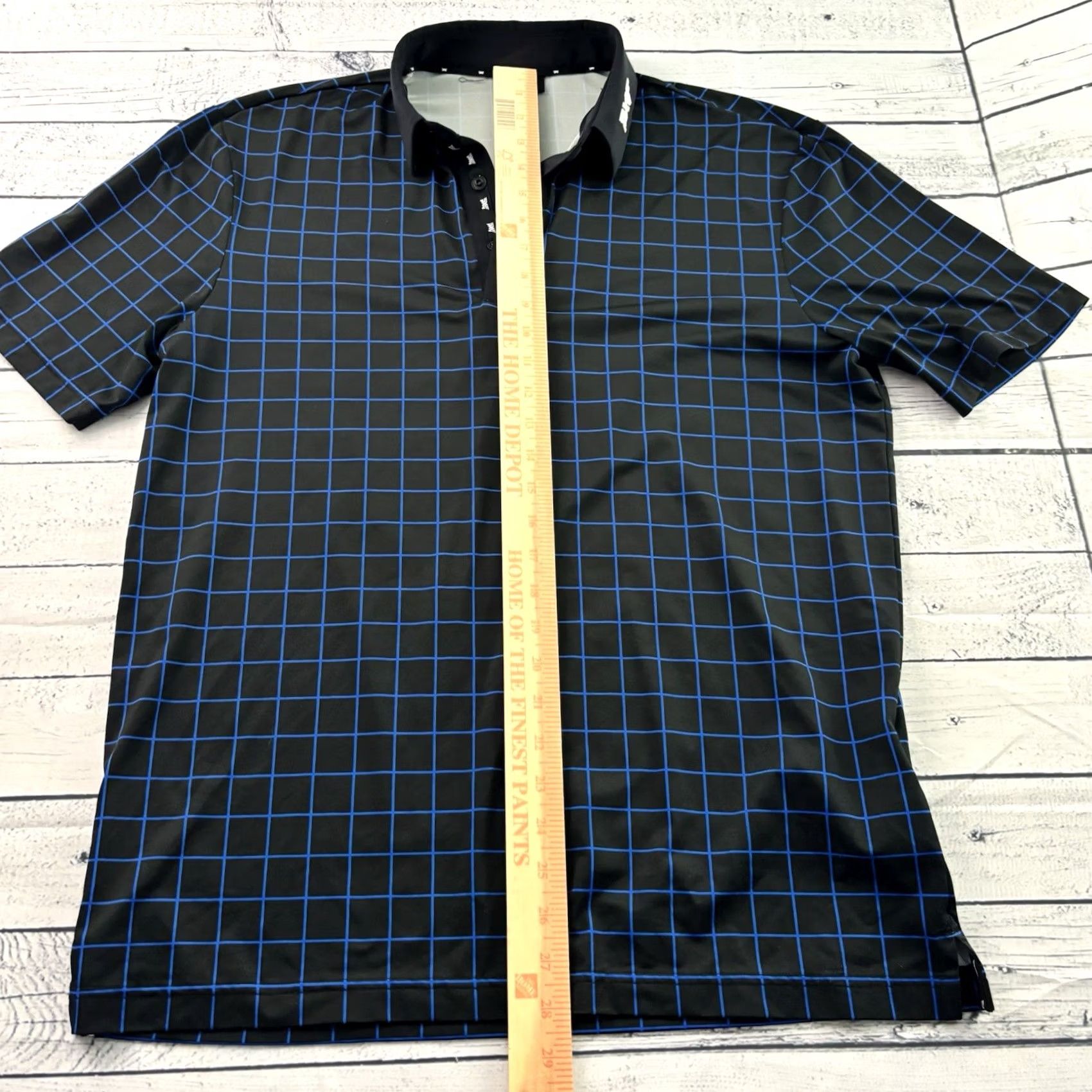 Vintage PXG Short Sleeve Geometric Snap Button Front Golf Polo Shirt Men's S Black Size US S / EU 44-46 / 1 - 4 Thumbnail