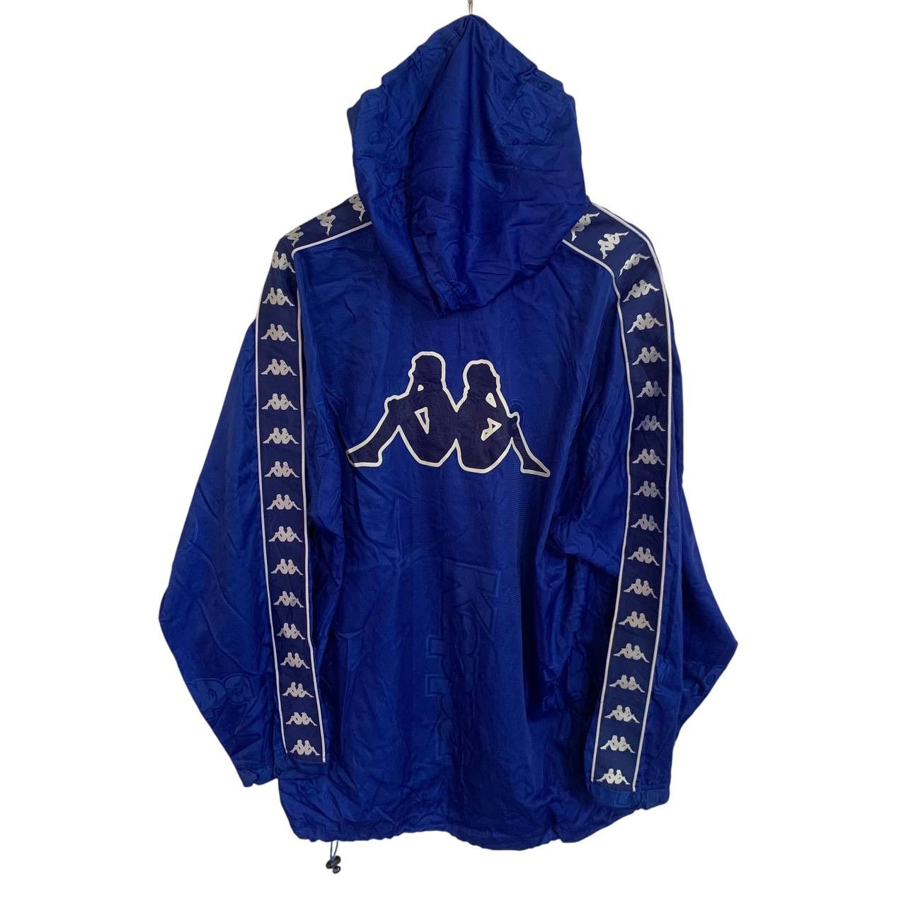 Kappa Vintage Kappa Sweater Blue Big Logo XL size windbreaker Size US XL / EU 56 / 4 - 1 Thumbnail