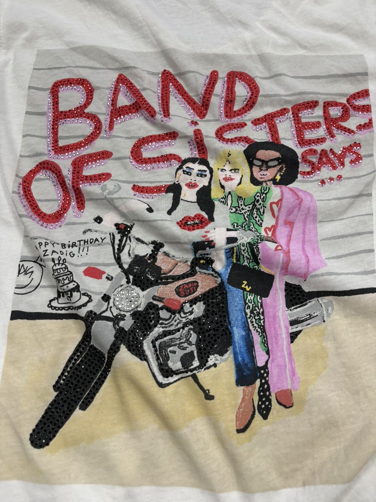 Zadig & Voltaire Zadig & Voltaire Band of Sisters Rhinestone Longsleeve XS Size XS / US 0-2 / IT 36-38 - 10 Thumbnail