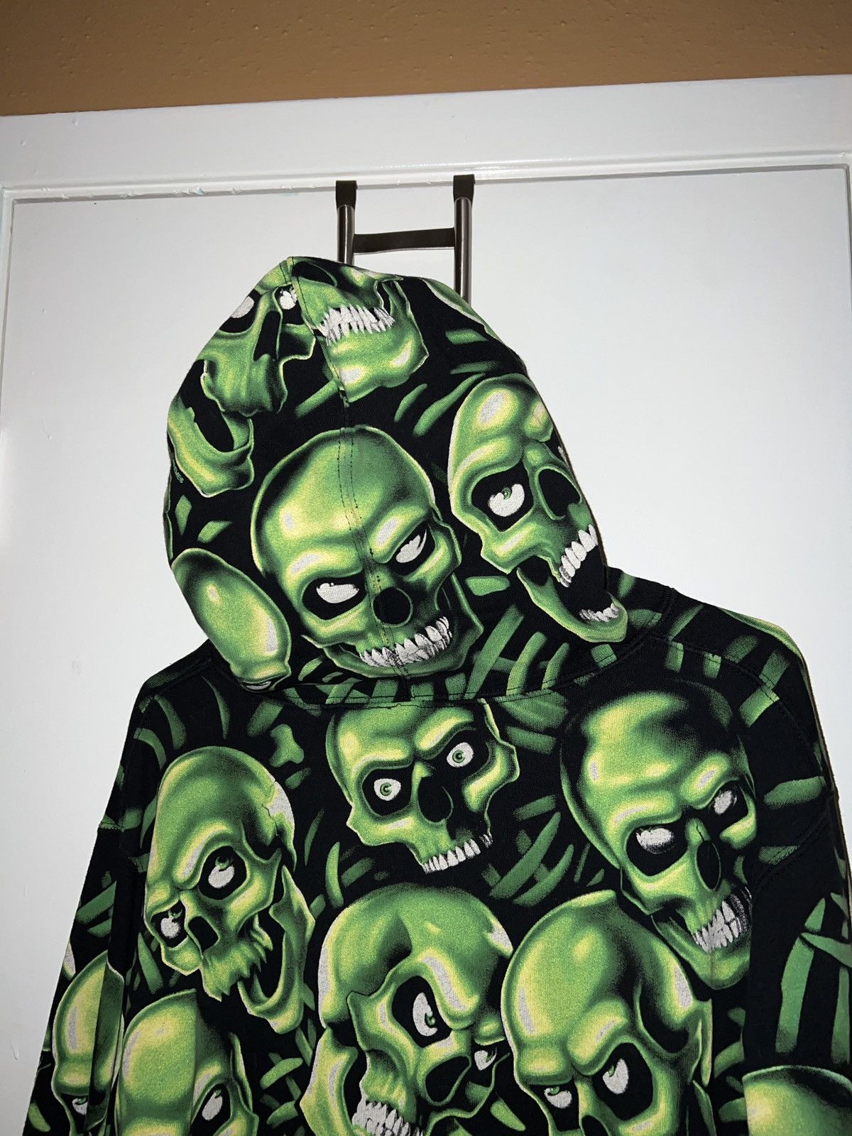 Supreme Skull Pile Hooded Sweatshirt Green SS18 (SS18SW41) Sizes S-L