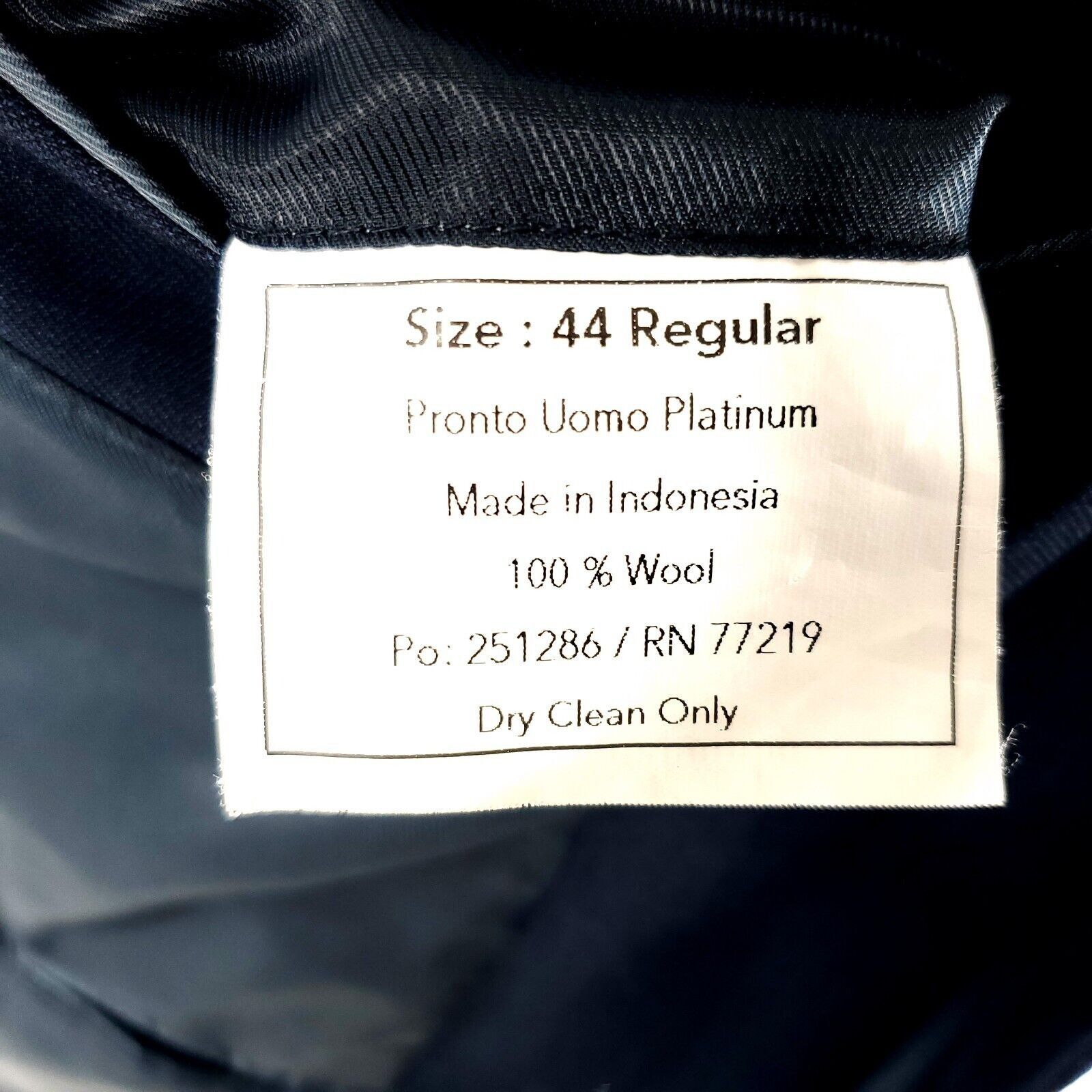 Pronto Uomo Pronto Uomo Platinum Wool 2 Button 2 Piece Suit 42S Blue 39/ Size 42S - 9 Thumbnail