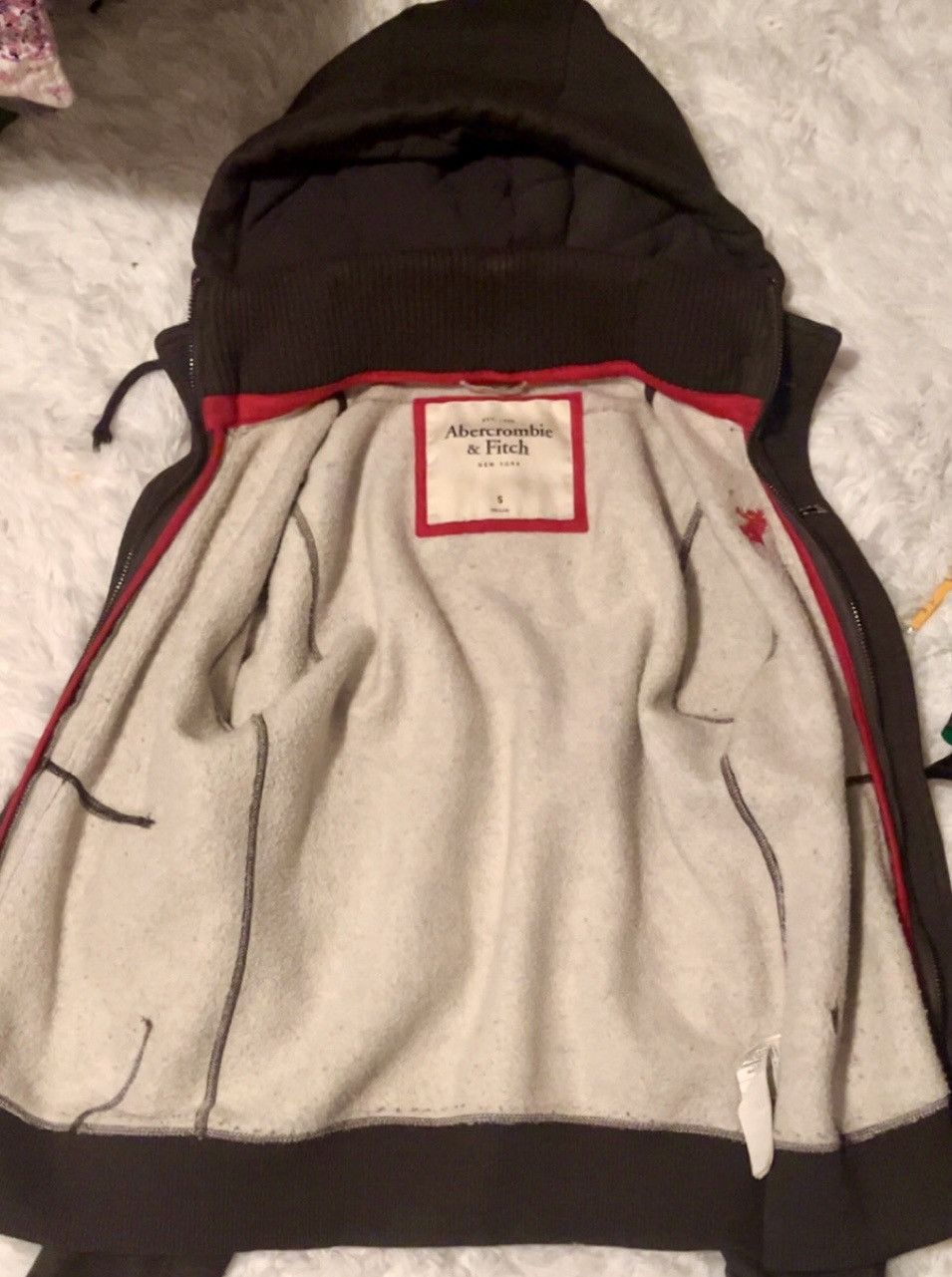 Abercrombie & Fitch Abercrombie & Fitch Black Zip-Up Hoodie Jacket 🖤 Size S Size S / US 4 / IT 40 - 3 Thumbnail