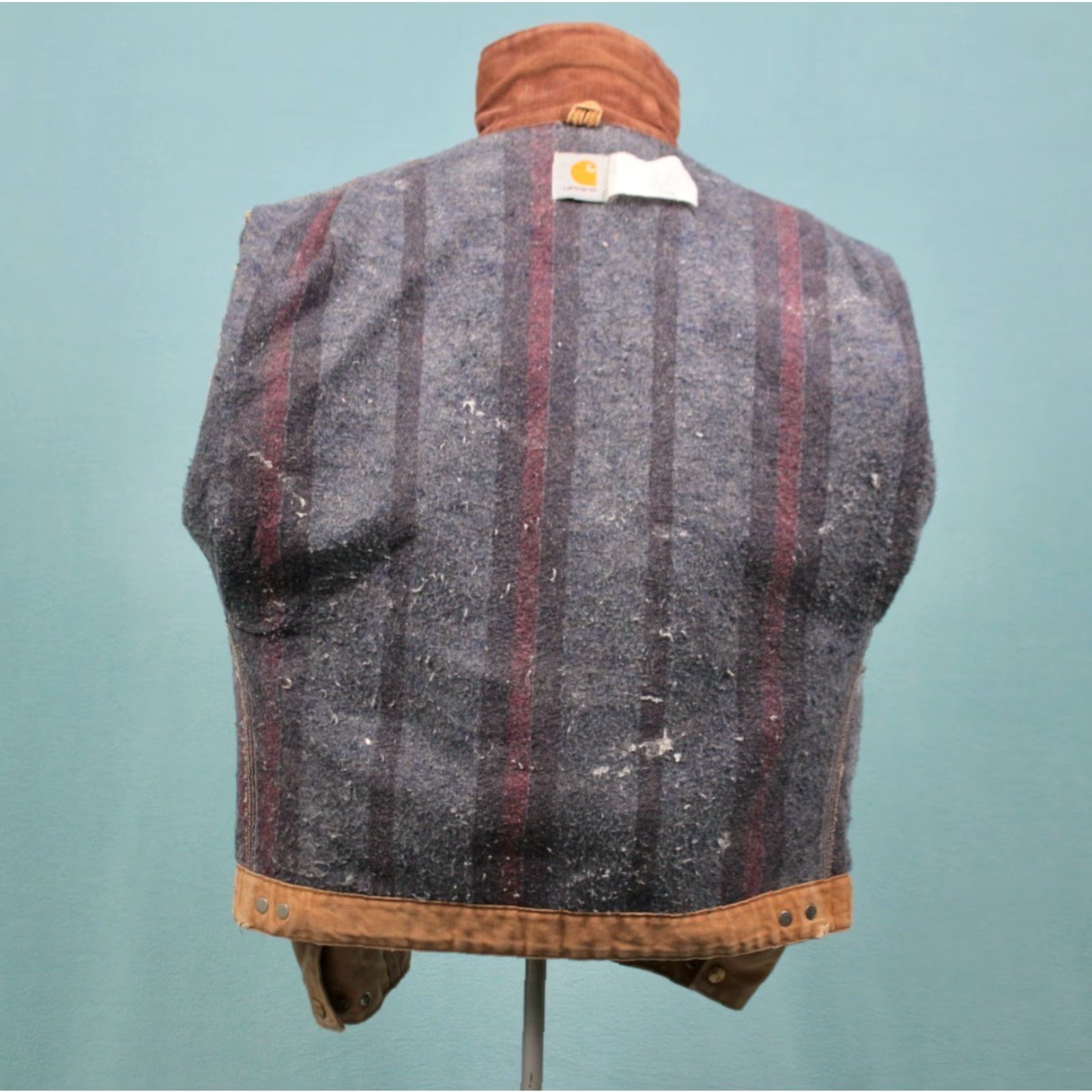 Carhartt Vintage Carhartt Work Jacket Beige Canvas 1990s 90s Interstellar Detroit Blanket Lined Men’s L Size Mens Size US L / EU 52-54 / 3 - 6 Thumbnail