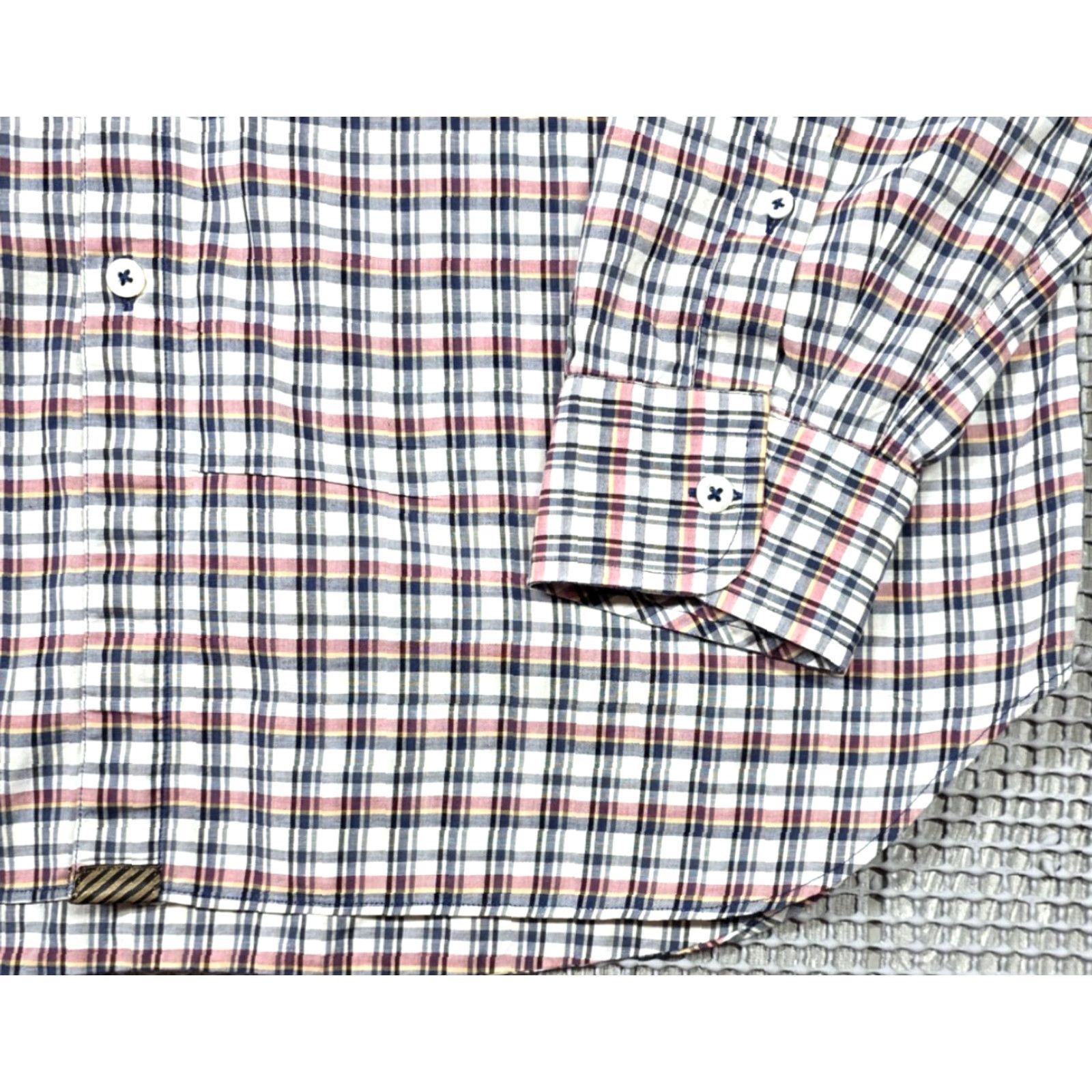 Billy Reid Billy Reid Button-Up Shirt XL Multicolor Plaid Long Sleeve Men's Italy Size US XL / EU 56 / 4 - 4 Thumbnail