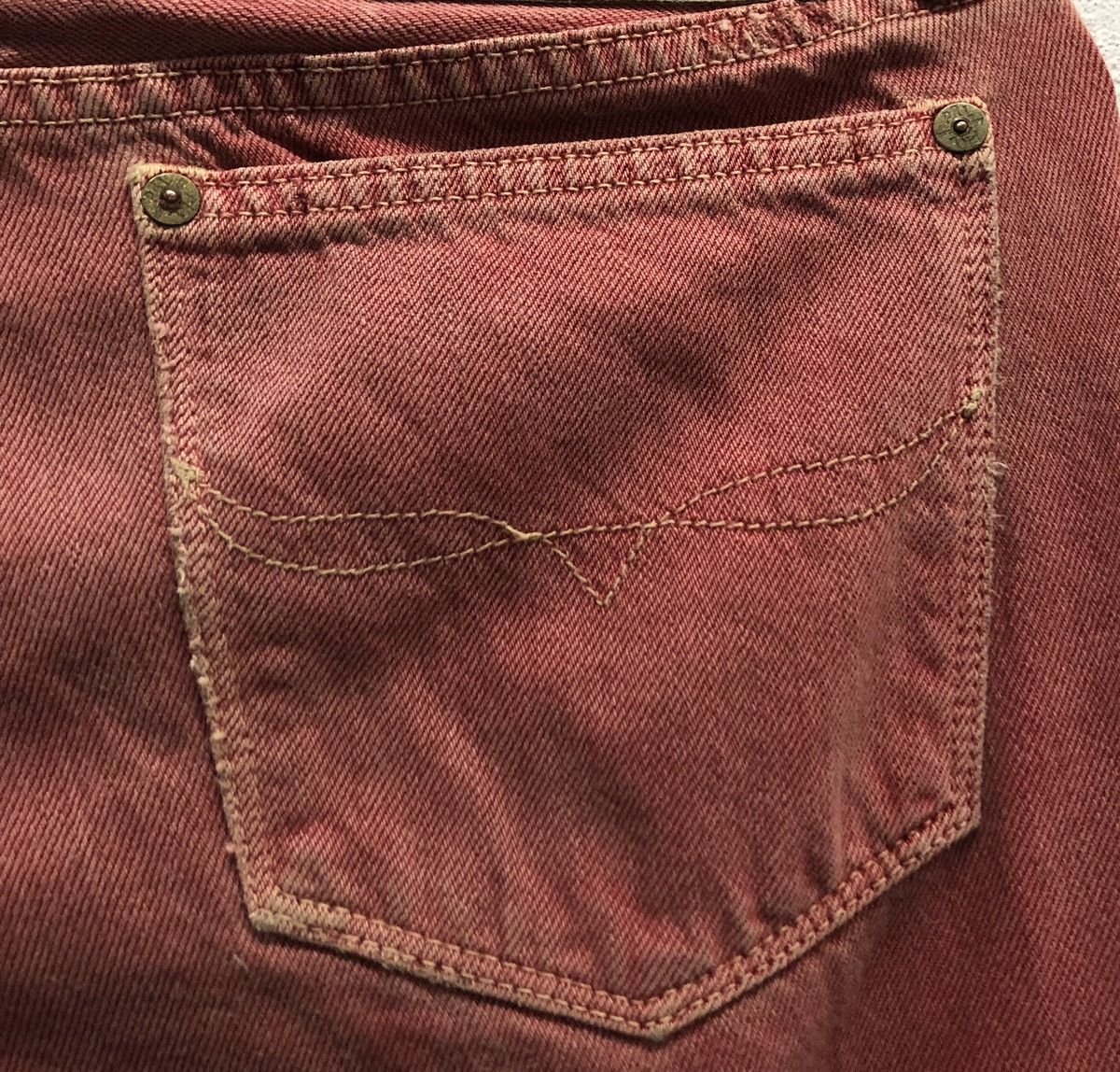 Ralph Lauren × Vintage Ralph Lauren Red Denim Jeans Made in Mexico Size 67/93 Size US 32 / EU 48 - 9 Thumbnail