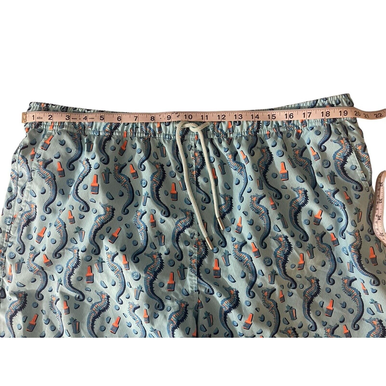 Peter Millar Peter Millar Seaside Collection Swim Trunks Blue Size XL Size US 40 / EU 56 - 3 Thumbnail