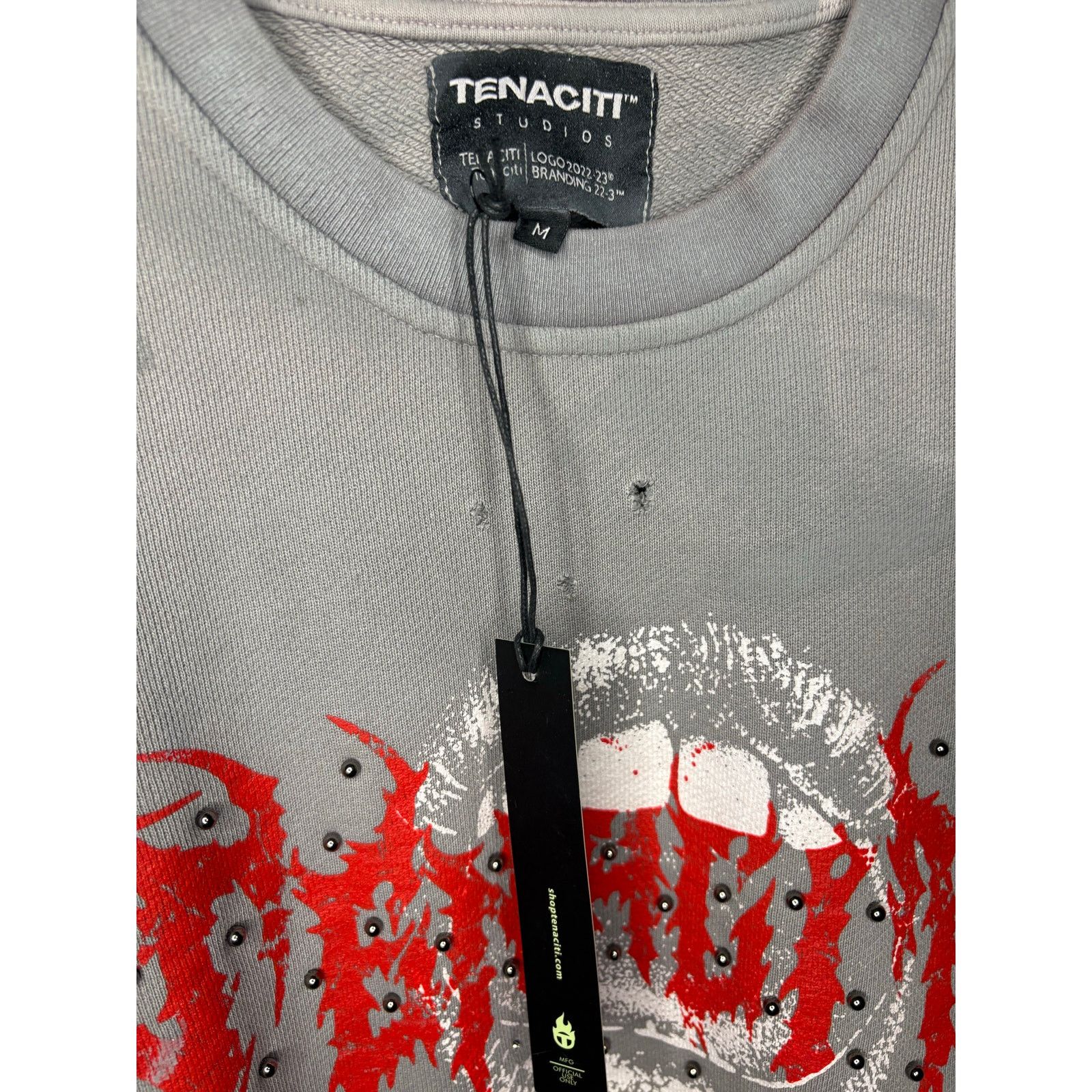 Other NWT Sz. M - Tenaciti Crew Neck Sweatshirt (Gray/Red) Size US M / EU 48-50 / 2 - 2 Thumbnail