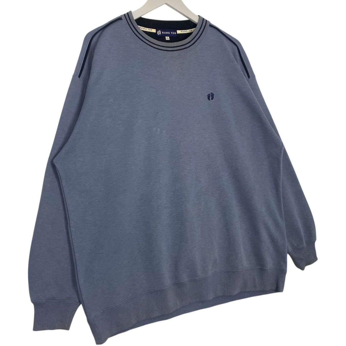 Vintage Vintage Hang Ten Surf Sweatshirt Crewneck Blue Size L Size US L / EU 52-54 / 3 - 3 Thumbnail