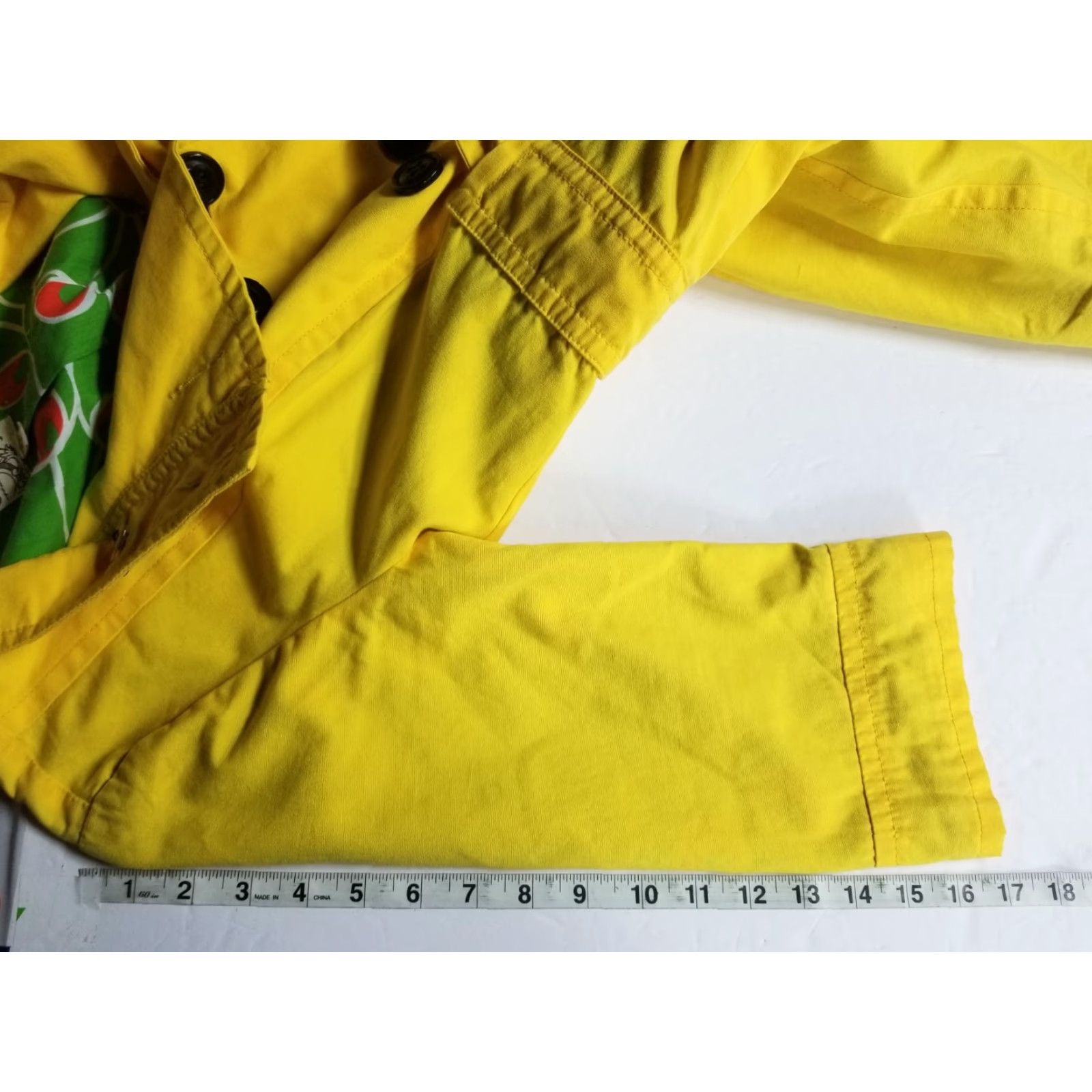Vintage Anthropologie Tulle Jacket Double Breasted Lined Belted Coat Yellow Medium Pics Size M / US 6-8 / IT 42-44 - 7 Thumbnail