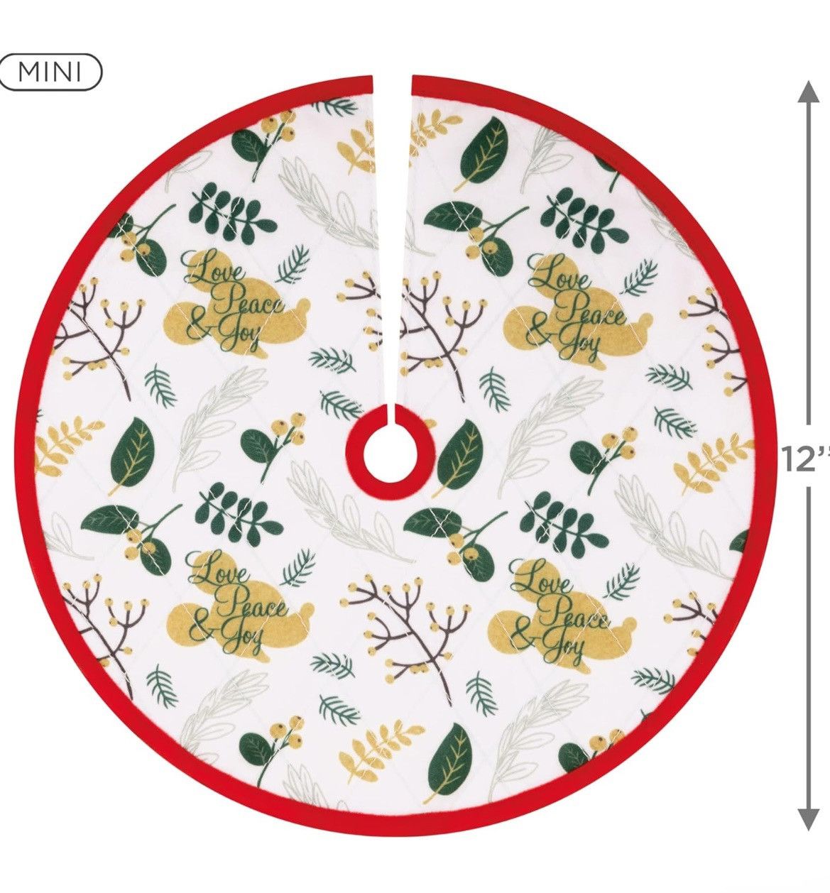 Disney Disney x Hallmark Keepsake 12" Mini Christmas Tree Skirt Size ONE SIZE - 3 Thumbnail