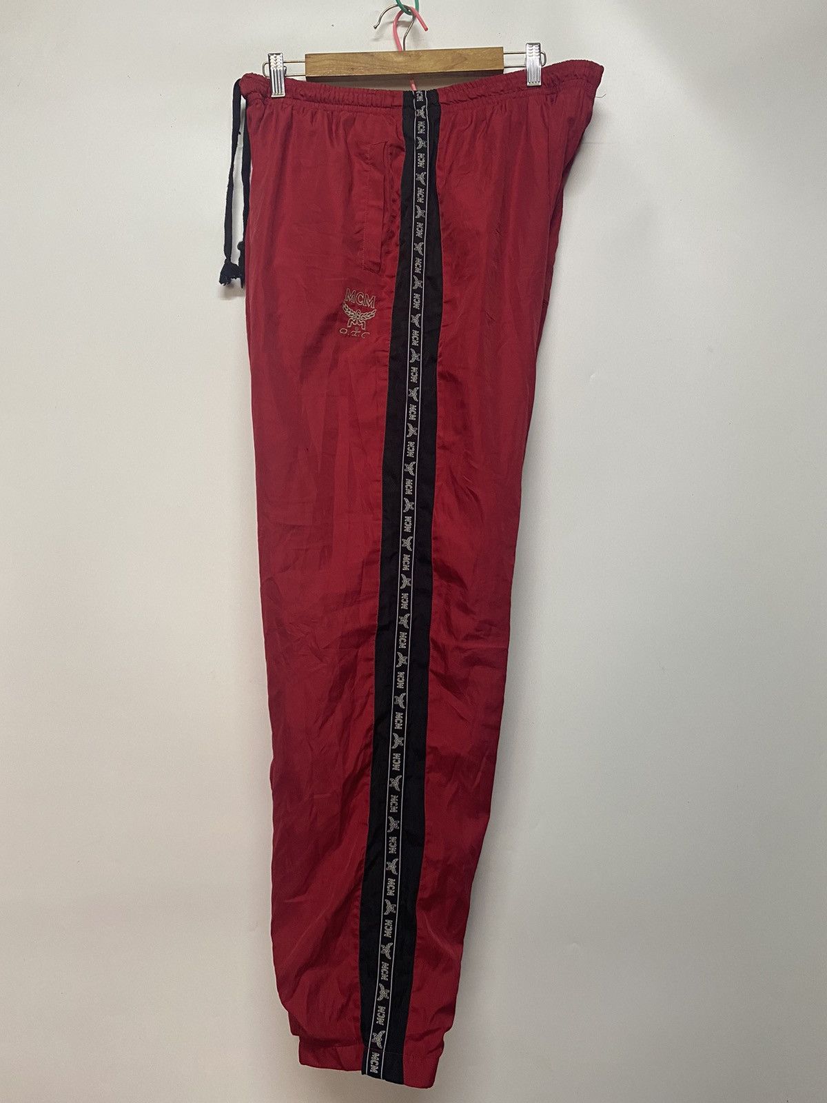 MCM Vintage MCM Sidetape Logo Track Pant Size US 32 / EU 48 - 1 Thumbnail