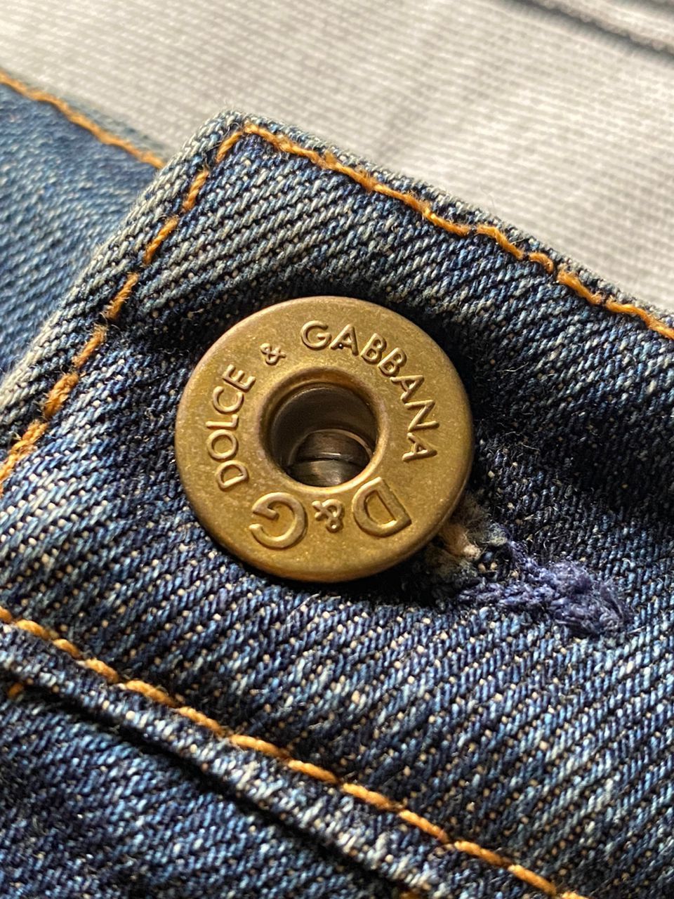 Dolce & Gabbana Vintage Dolce & Gabbana Denim Geo Pattern Skirt Size 28" / US 6 / IT 42 - 3 Thumbnail