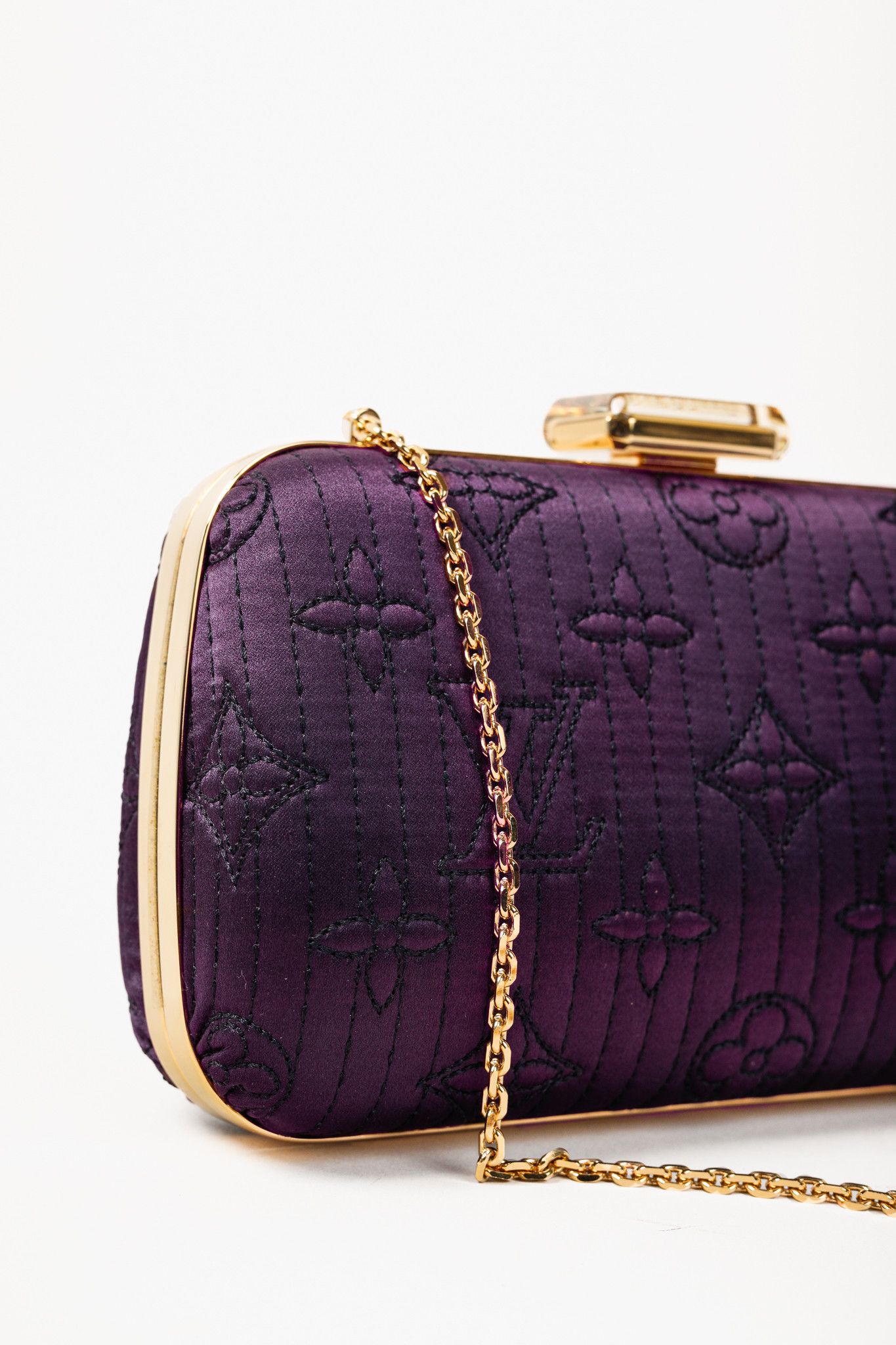 Louis Vuitton Louis Vuitton Minaudière Plum Monogram Motard Clutch Size ONE SIZE - 7 Thumbnail