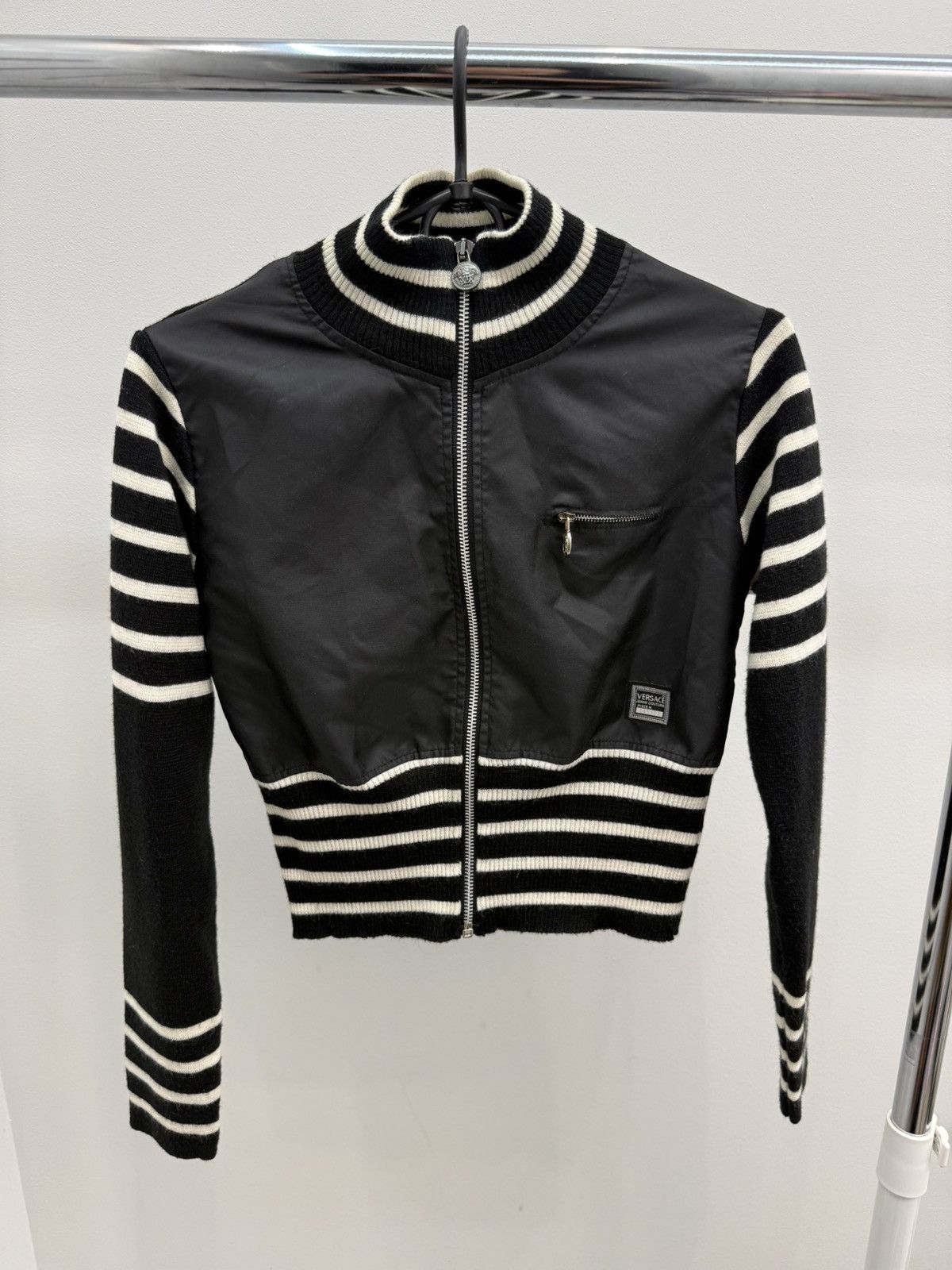 Versace Jeans Couture Vintage Versace Jeans Couture Nylon Wool Jacket Size S / US 4 / IT 40 - 1 Thumbnail