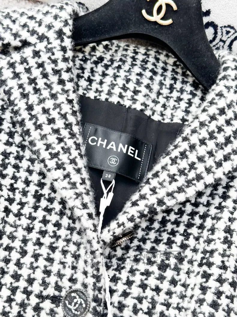 Chanel Chanel Two-pocket tweed coat with a thousand-bird check Size XS / US 0-2 / IT 36-38 - 5 Thumbnail