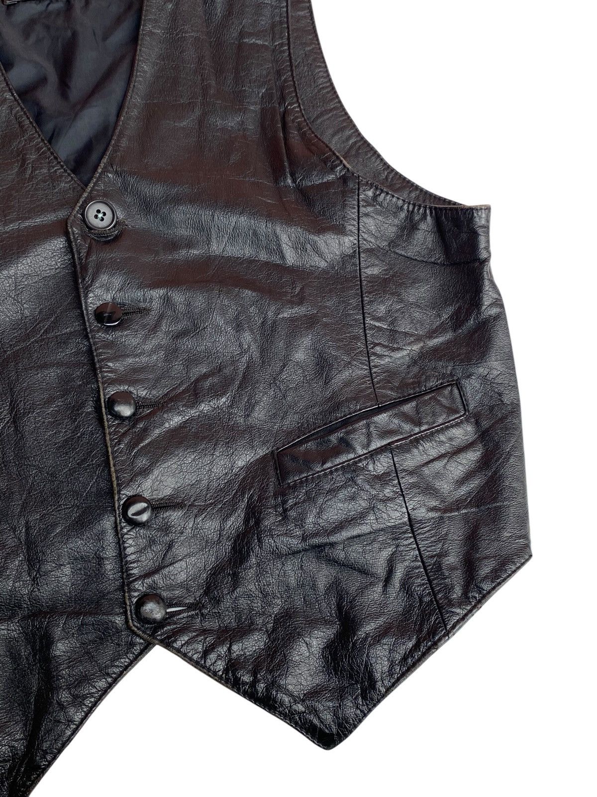 Genuine Leather × Vintage Vtg Strath Conar Leather Vest Size US M / EU 48-50 / 2 - 4 Thumbnail