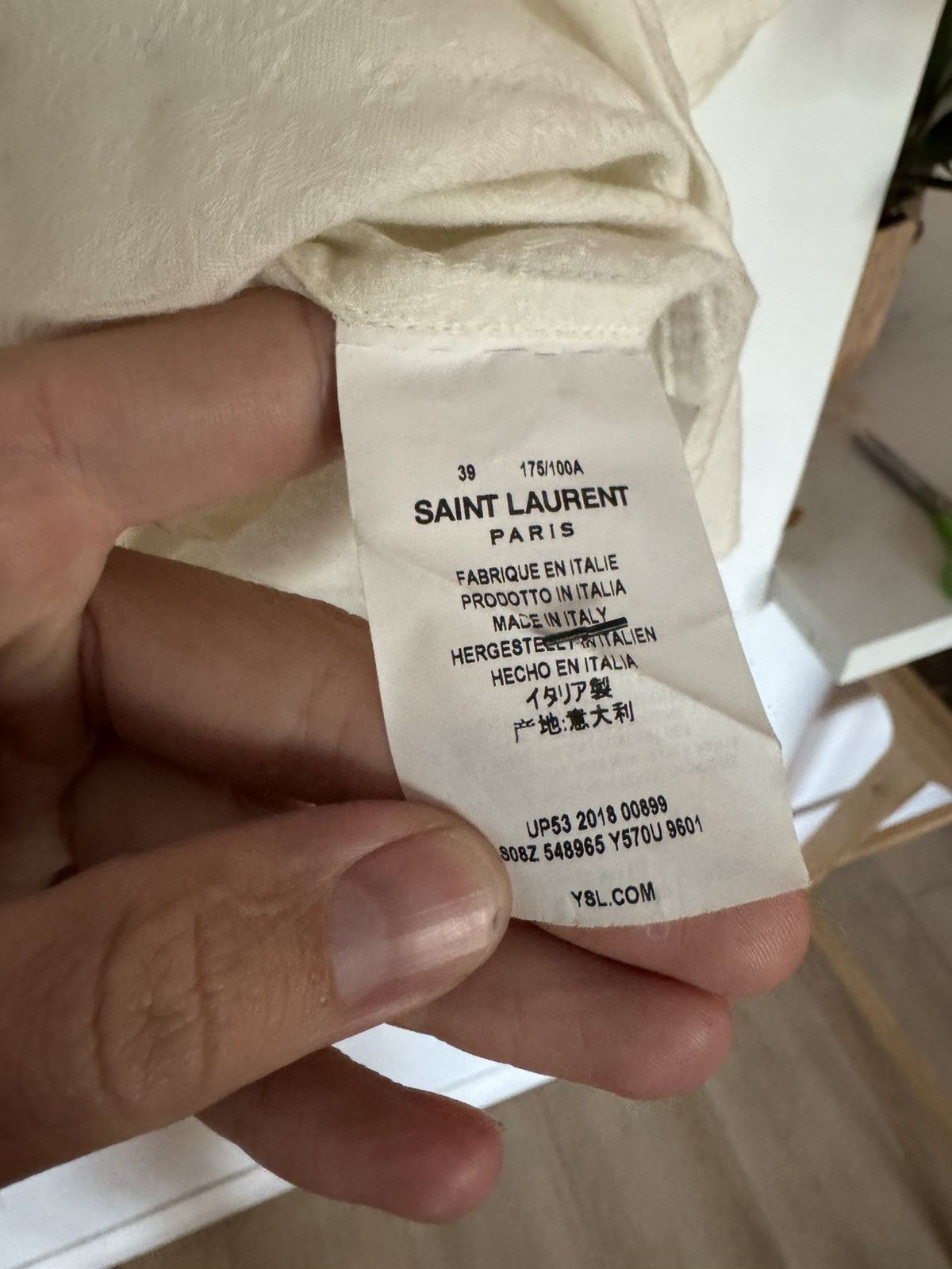 Saint Laurent Paris Cream laced tunic paisely Size US M / EU 48-50 / 2 - 4 Thumbnail