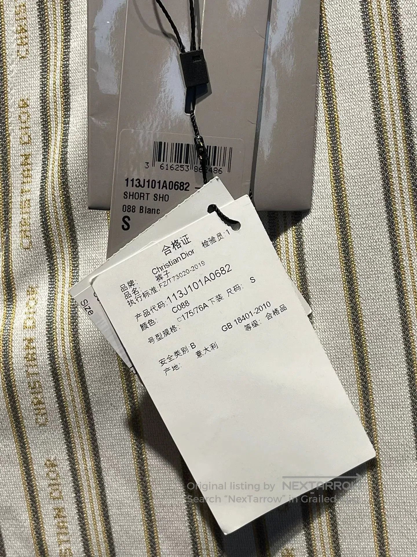 Dior dior striped shorts in size small. Size US 32 / EU 48 - 3 Thumbnail