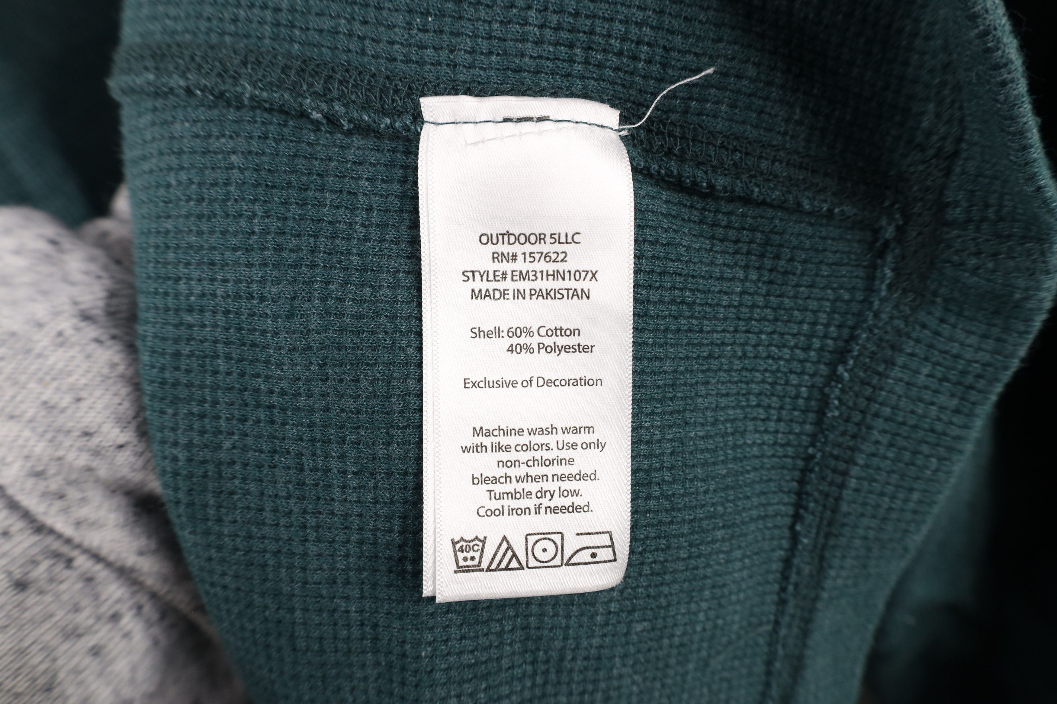 Eddie Bauer × Vintage Vintage Eddie Bauer Waffle Knit Long Sleeve Henley T-Shirt Size US XXL / EU 58 / 5 - 11 Thumbnail