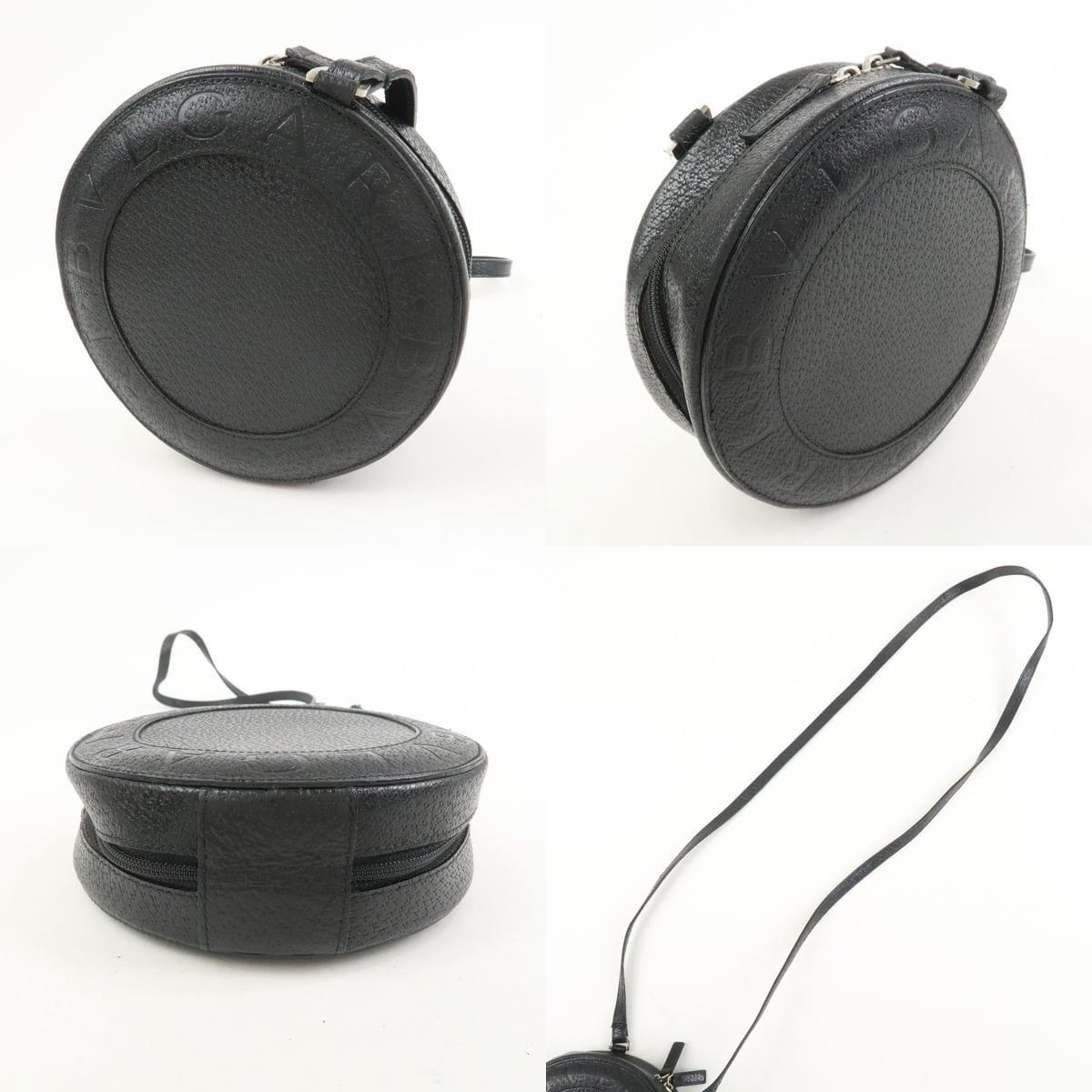 Bvlgari Bvlgari B-Zero1 Drum Calfskin Shoulder Bag Black Size ONE SIZE - 3 Thumbnail