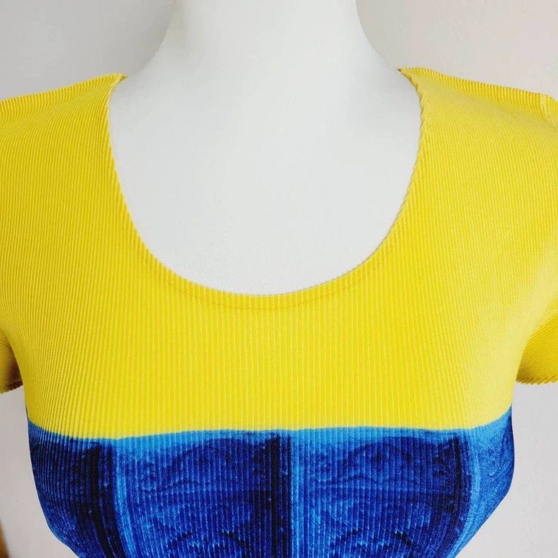 Issey Miyake issey miyake size:3 Blue pleated half-sleeve Size XXS / US 00 / IT 34 - 4 Thumbnail