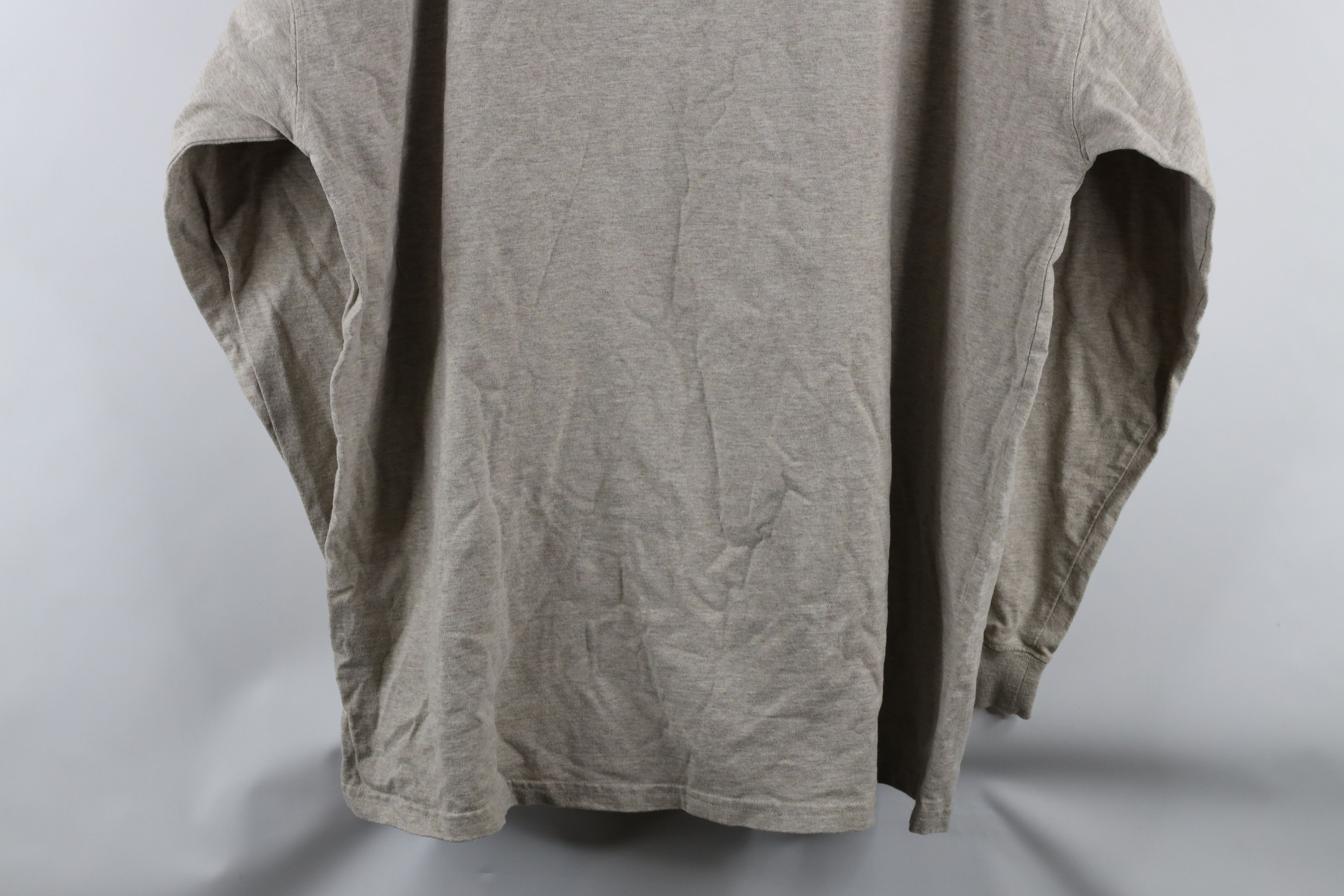 Vintage Vintage 90s Streetwear Long Sleeve T-Shirt Beige Cotton Size US XXL / EU 58 / 5 - 8 Thumbnail