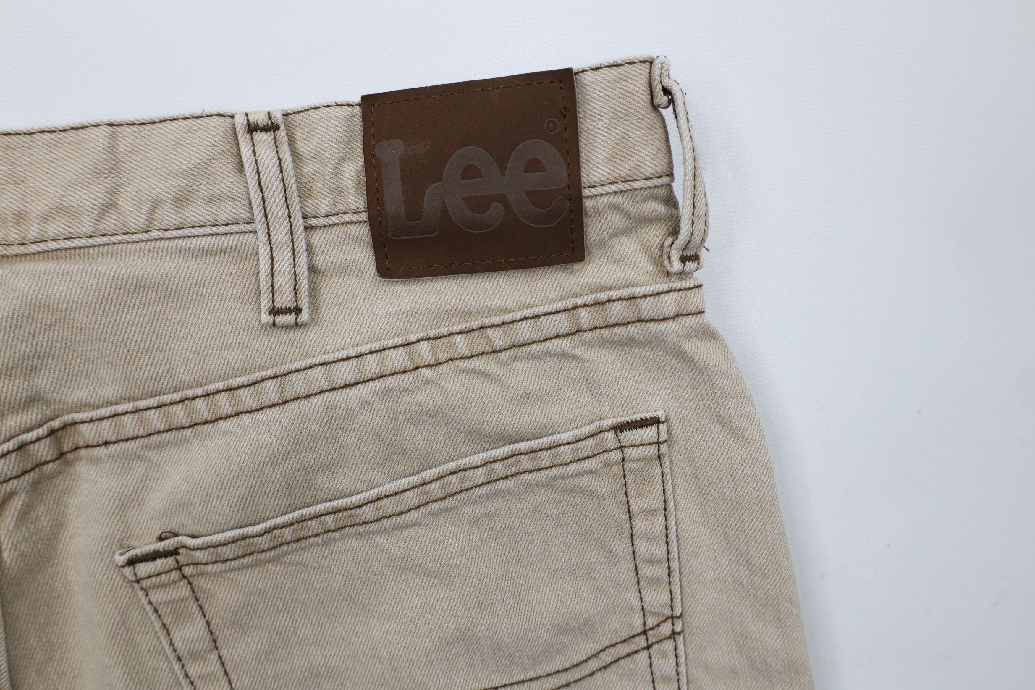 Vintage Vintage 90s Streetwear Denim Jean Shorts Jorts Beige Cotton Size US 34 / EU 50 - 14 Thumbnail