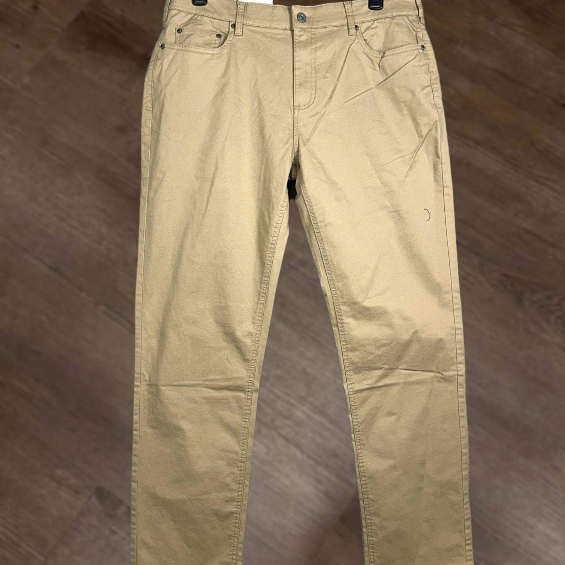 Vintage Member's Mark Mason Pants Mens 36X32 Khakis Straight 5-Pocket Stretch Tan Size US 36 / EU 52 - 1 Thumbnail